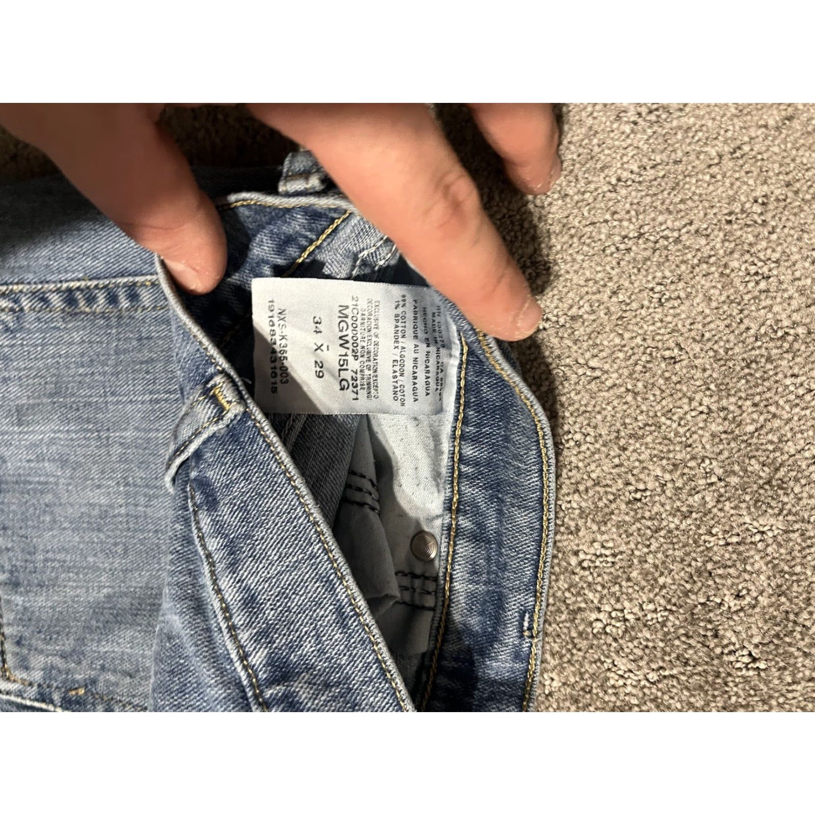 Wrangler Wrangler Jeans Mens Regular Size 34x29 Blue Denim Relaxed Fit Mid Rise 10-12in Cotton Blend Pockets Logo Button Vintage No Size US 34 / EU 50 - 5 Thumbnail