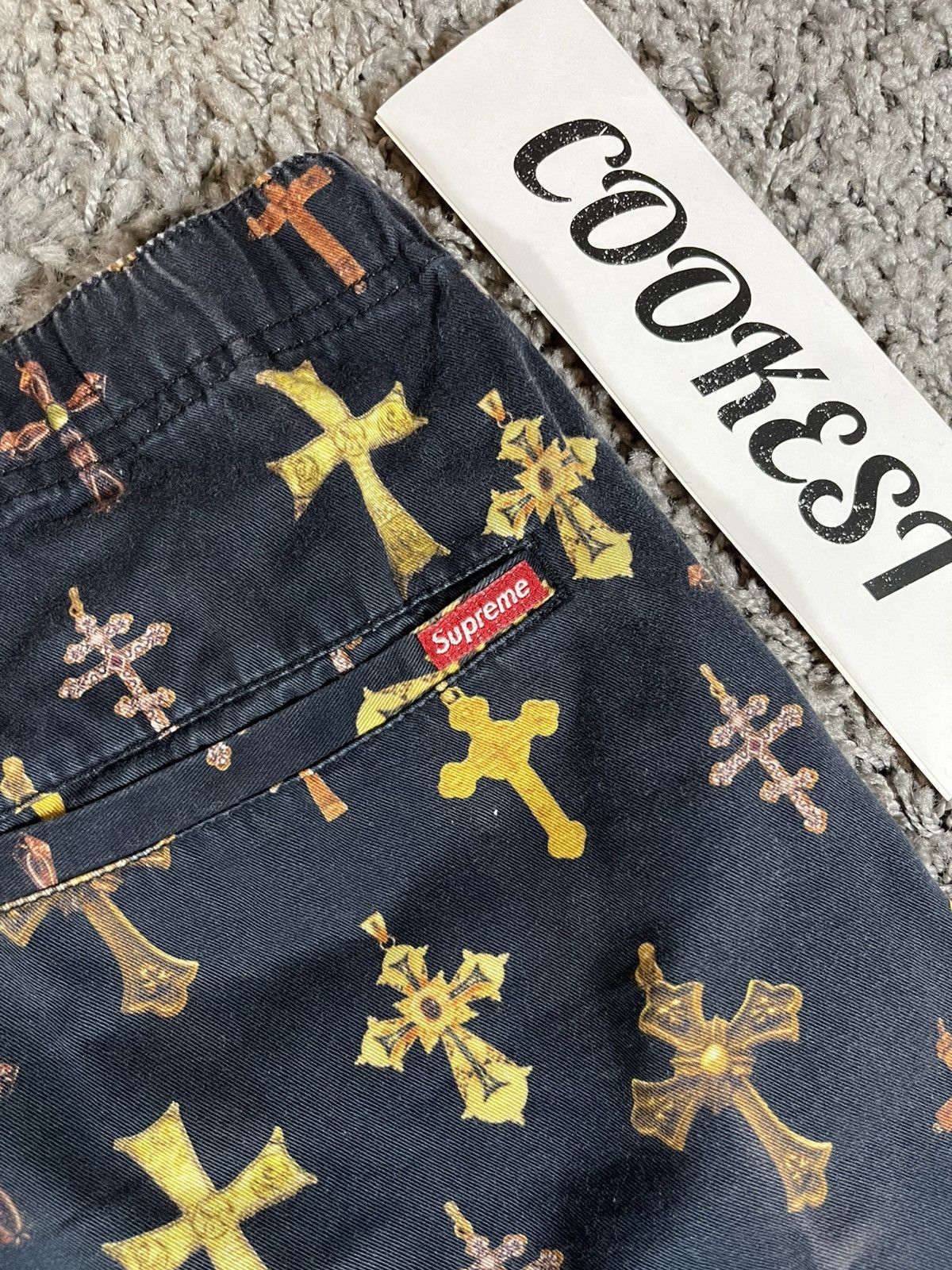 Supreme 2013SS Supreme Gold Crosses Belt Short Black Size US 30 / EU 46 - 6 Thumbnail