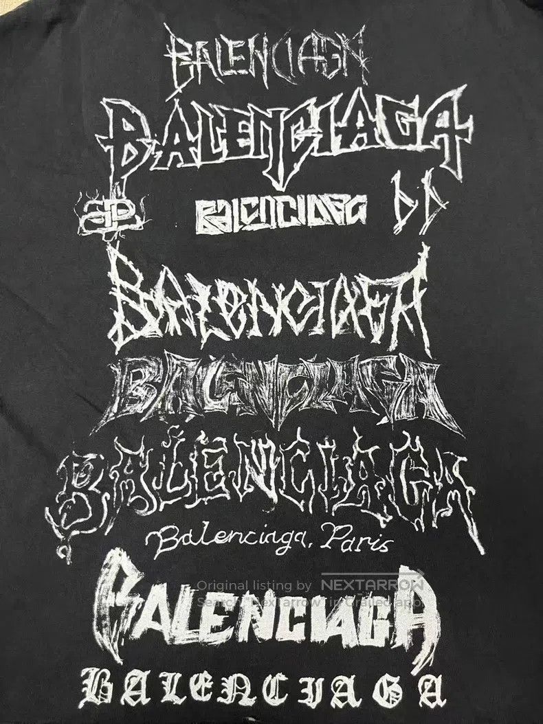 Balenciaga Balenciaga Letter print round neck long sleeve T-shirt Size US M / EU 48-50 / 2 - 3 Thumbnail