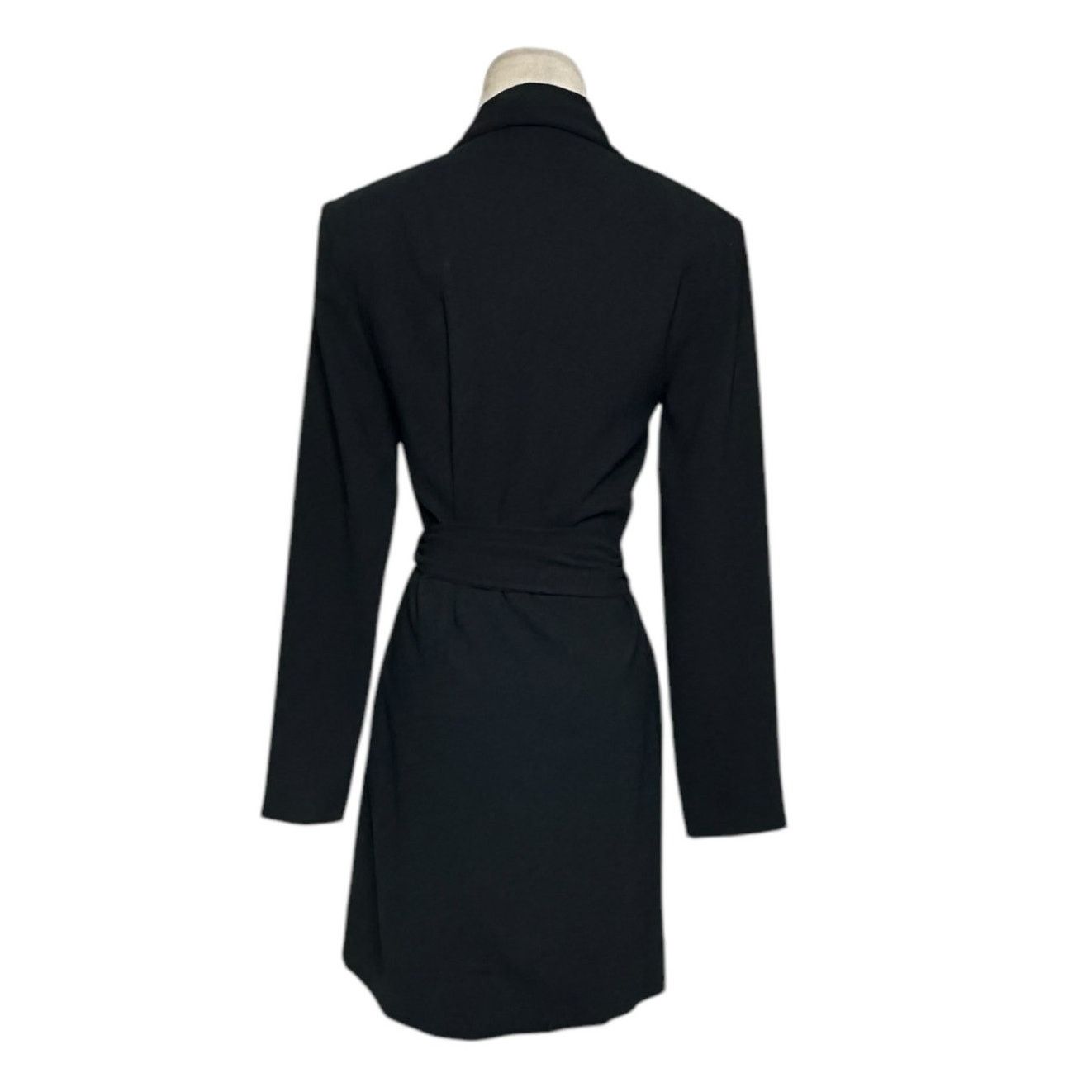 Zara Zara black long sleeves mini wrap dress size XS Size XS / US 0-2 / IT 36-38 - 12 Thumbnail