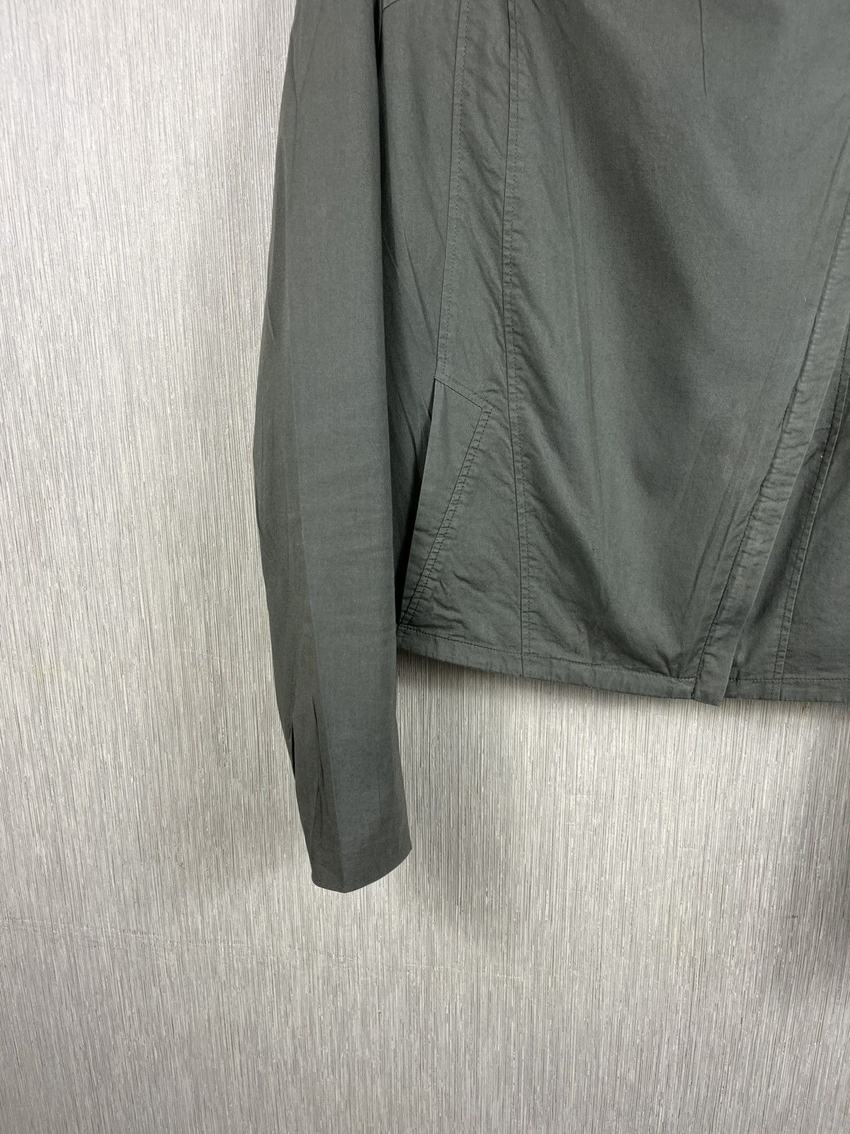 Helmut Lang × Vintage Helmut Lang moto biker cropped asymmetric zip draped jacket Size M / US 6-8 / IT 42-44 - 5 Thumbnail
