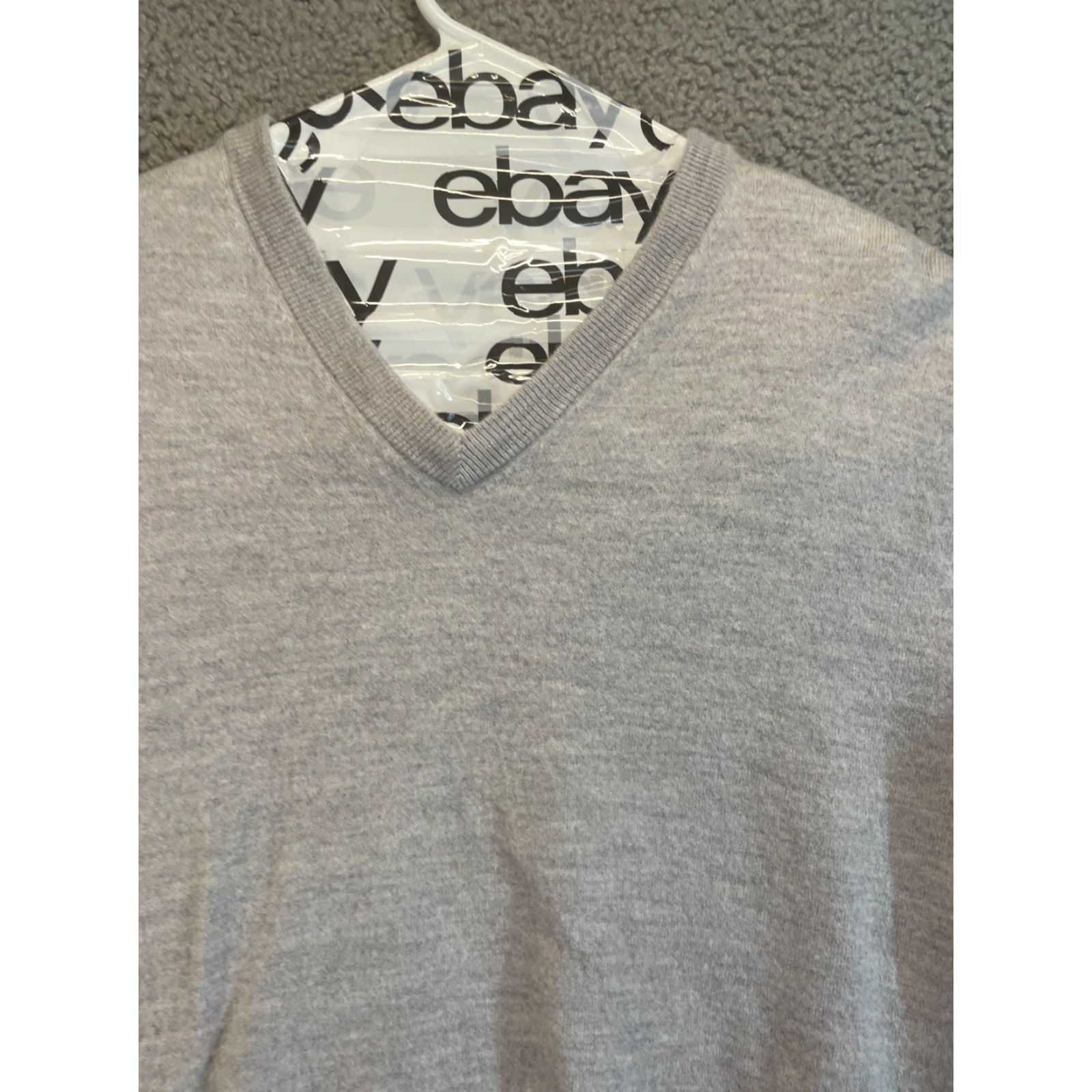 Peter Millar Peter Millar Sweater Mens L Large Gray Pullover Golf V-Neck Size US L / EU 52-54 / 3 - 2 Thumbnail