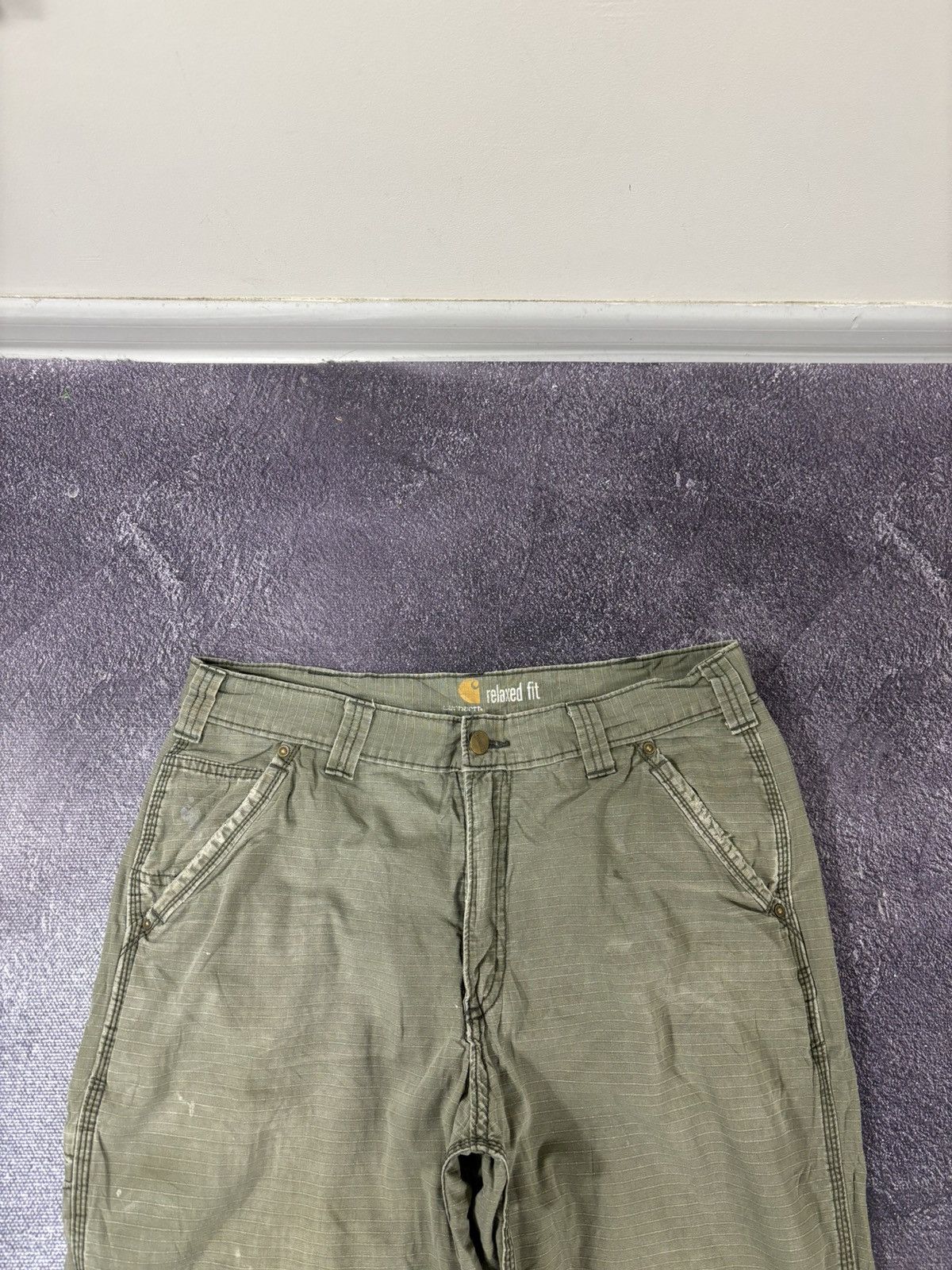 Carhartt Vintage Carhartt Aviation Olive Work Hype Cargo Pants Size US 34 / EU 50 - 13 Thumbnail