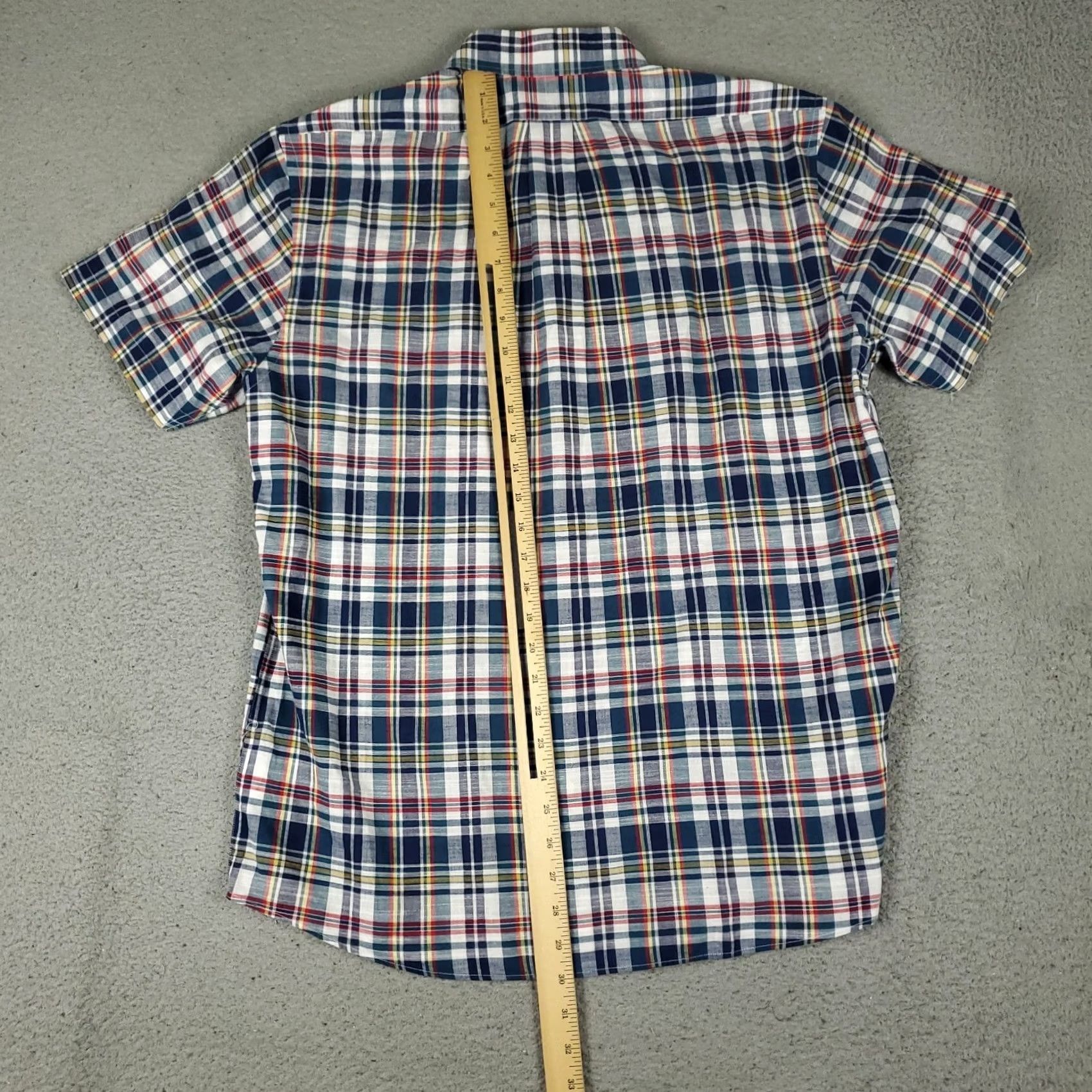 Brooks Brothers Brooks Brothers Shirt Mens Medium Blue Plaid Regent Button Up Short Sleeve Size US M / EU 48-50 / 2 - 3 Thumbnail