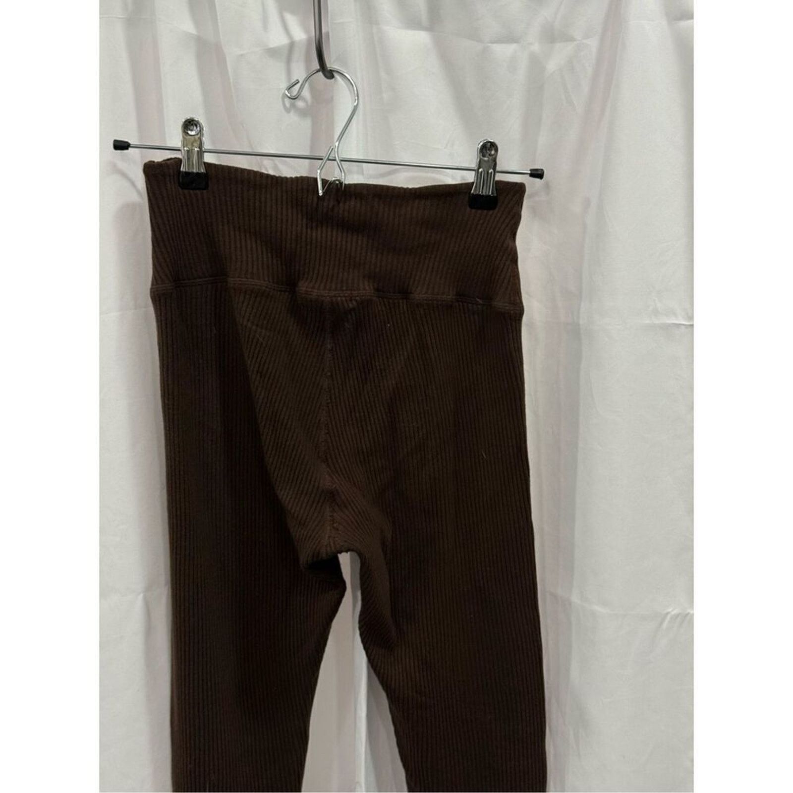 Other Year of Ours lounge flare pants in dark oak ribbed | Sz S Size 27" / US 4 / IT 40 - 9 Thumbnail