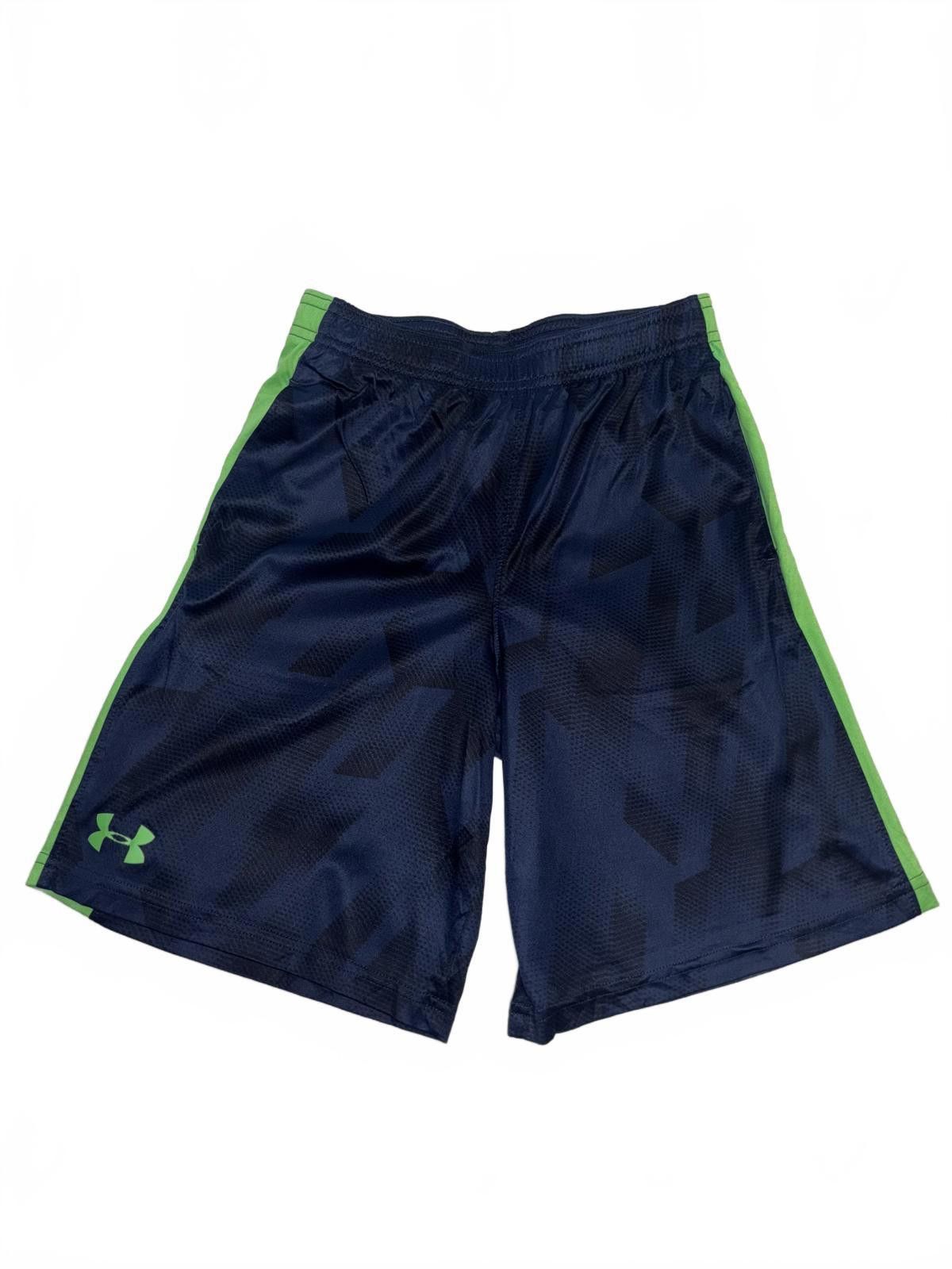 Under Armour Athletic Under Armour Youth Training Shorts - Navy & Green Size US 26 / EU 42 - 1 Thumbnail