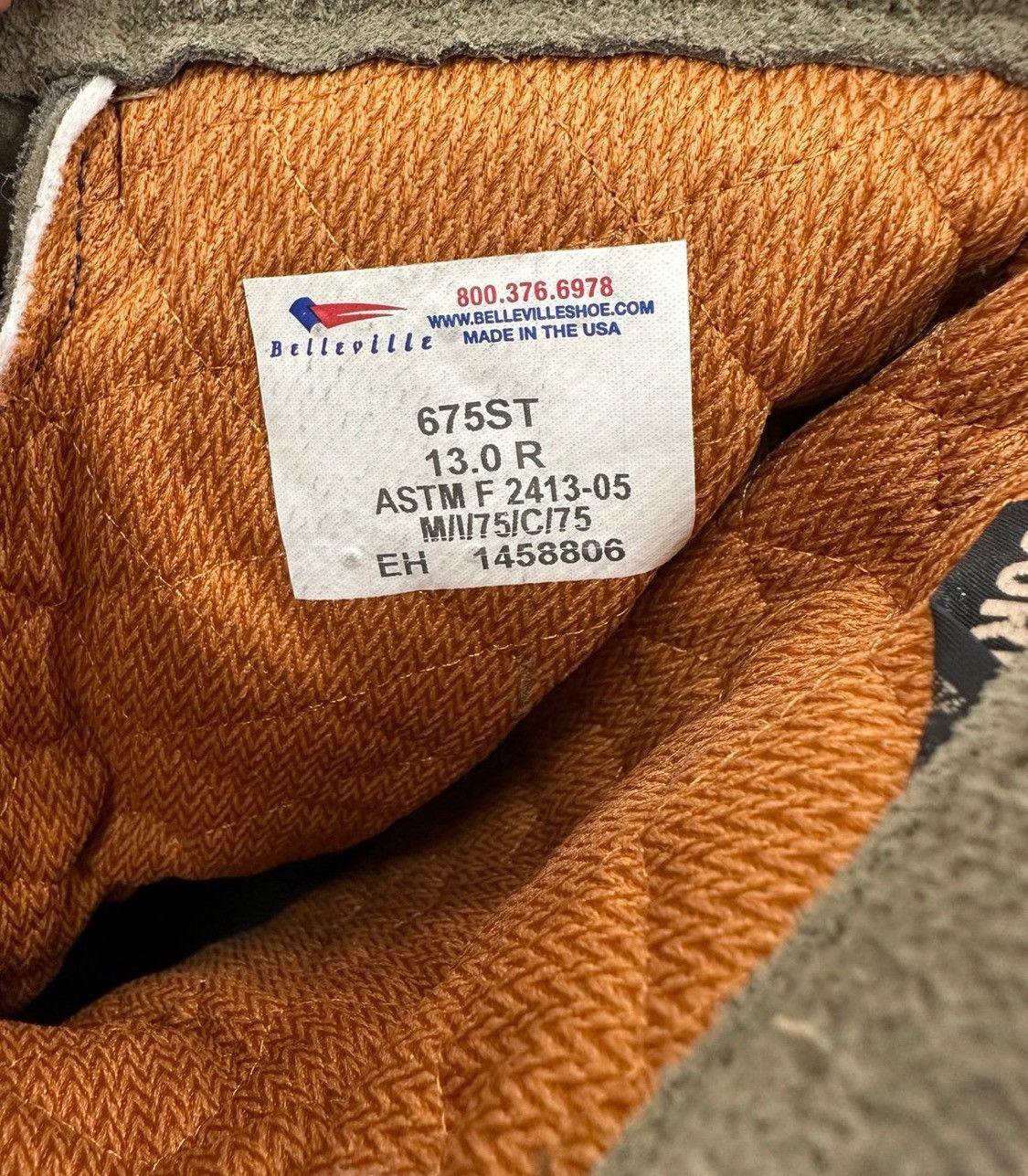 Belleville Belleville 675ST Flight Boots GoreTex 13R New w/ Flaws READ Size US 13 / EU 46 - 6 Thumbnail