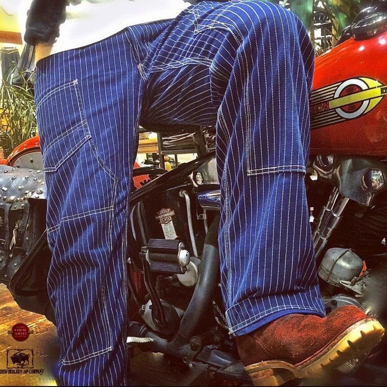 Freewheelers Wabash Stripe Work Pants Size 34-2506