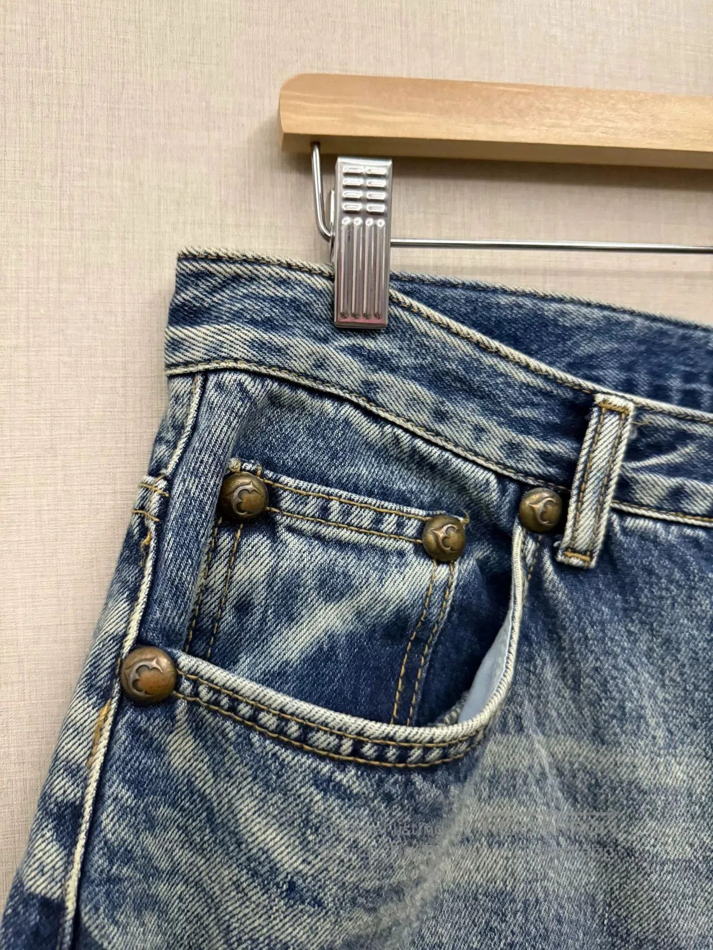 Thug Club blue distressed denim shorts. Size 30" / US 8 / IT 44 - 5 Thumbnail