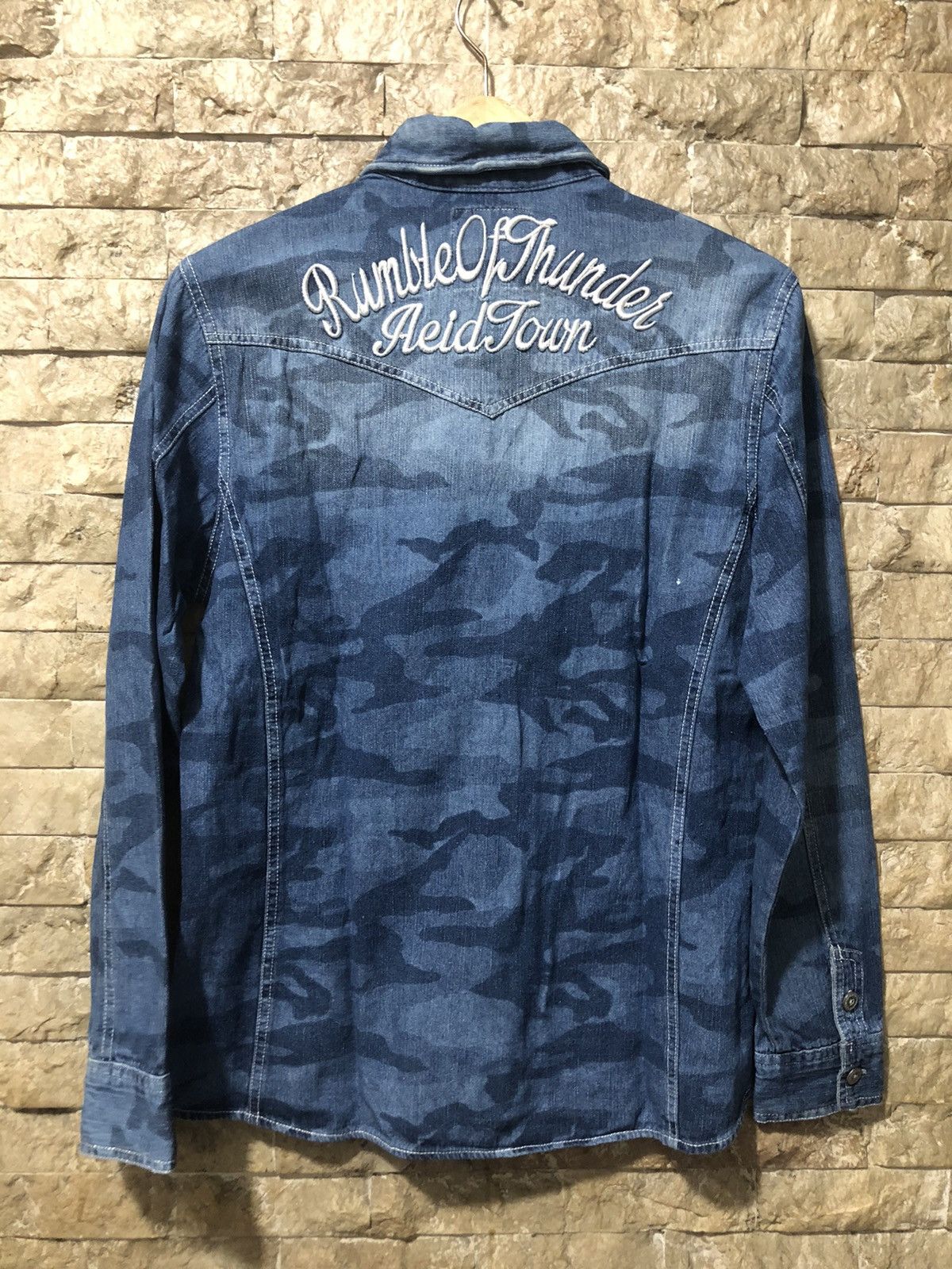 In The Attic × Japanese Brand In the attic homme camo denim shirt Size US L / EU 52-54 / 3 - 2 Thumbnail