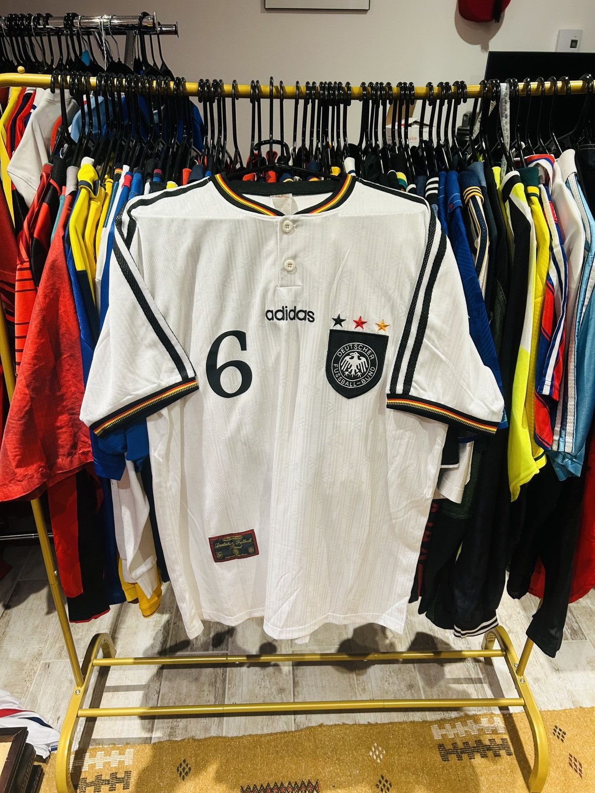 Adidas × Vintage Germany 1996 home jersey Size US XL / EU 56 / 4 - 1 Thumbnail
