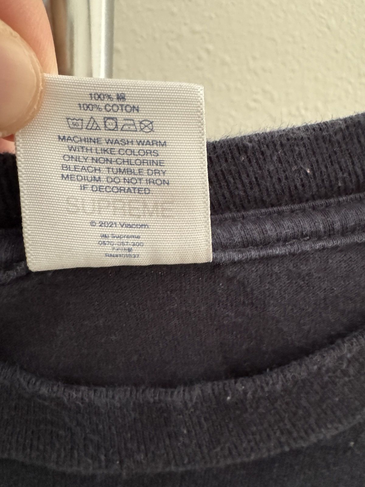 Supreme Supreme raphael tee navy Size US L / EU 52-54 / 3 - 4 Thumbnail