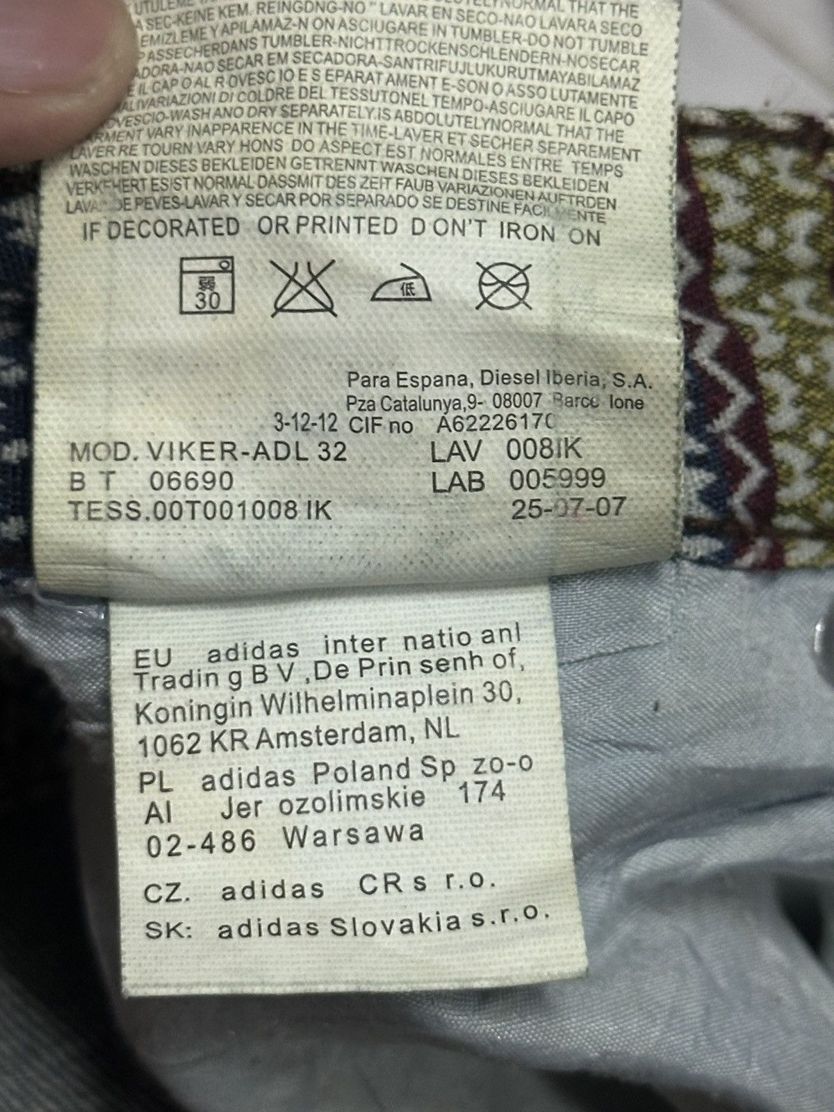 Jean Retro Man No13 Lot 1988 Distressed Painted Straight Loose Size US 34 / EU 50 - 9 Thumbnail