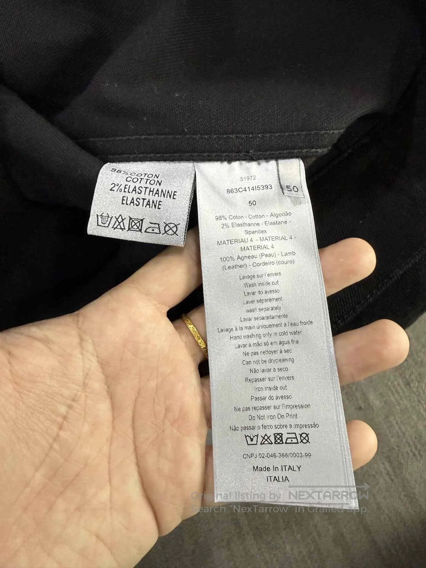 Dior Dior Black Slogan Denim Jacket. Size US M / EU 48-50 / 2 - 4 Thumbnail