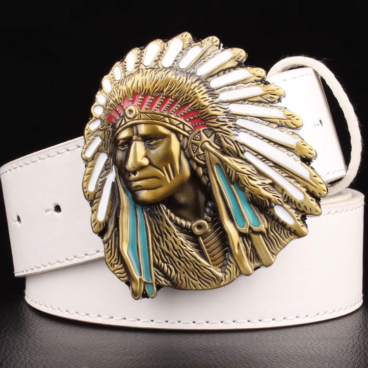 Designer Future Vintage Belt Riveted Belts Menswear Accessories Size ONE SIZE - 4 Thumbnail