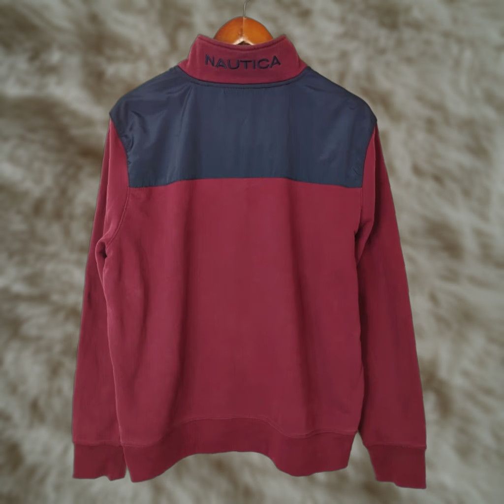 Nautica VINTAGE Nautica Long Sleeve Fleece 1/4 Zip Pullover Mens Large Red Maroon L Red 1/4 Zip Pullover Mens Long Sleeve Zip Fleece Vintage Nautica Size US L / EU 52-54 / 3 - 1 Thumbnail