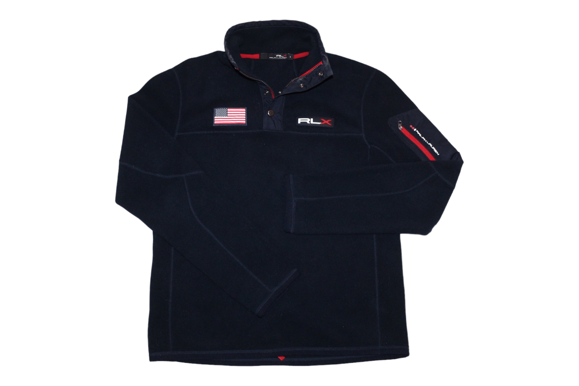 Polo Ralph Lauren VTG🔥 RLX Sport R.L. USA Team Polartec Pullover Fleece Size US S / EU 44-46 / 1 - 1 Thumbnail