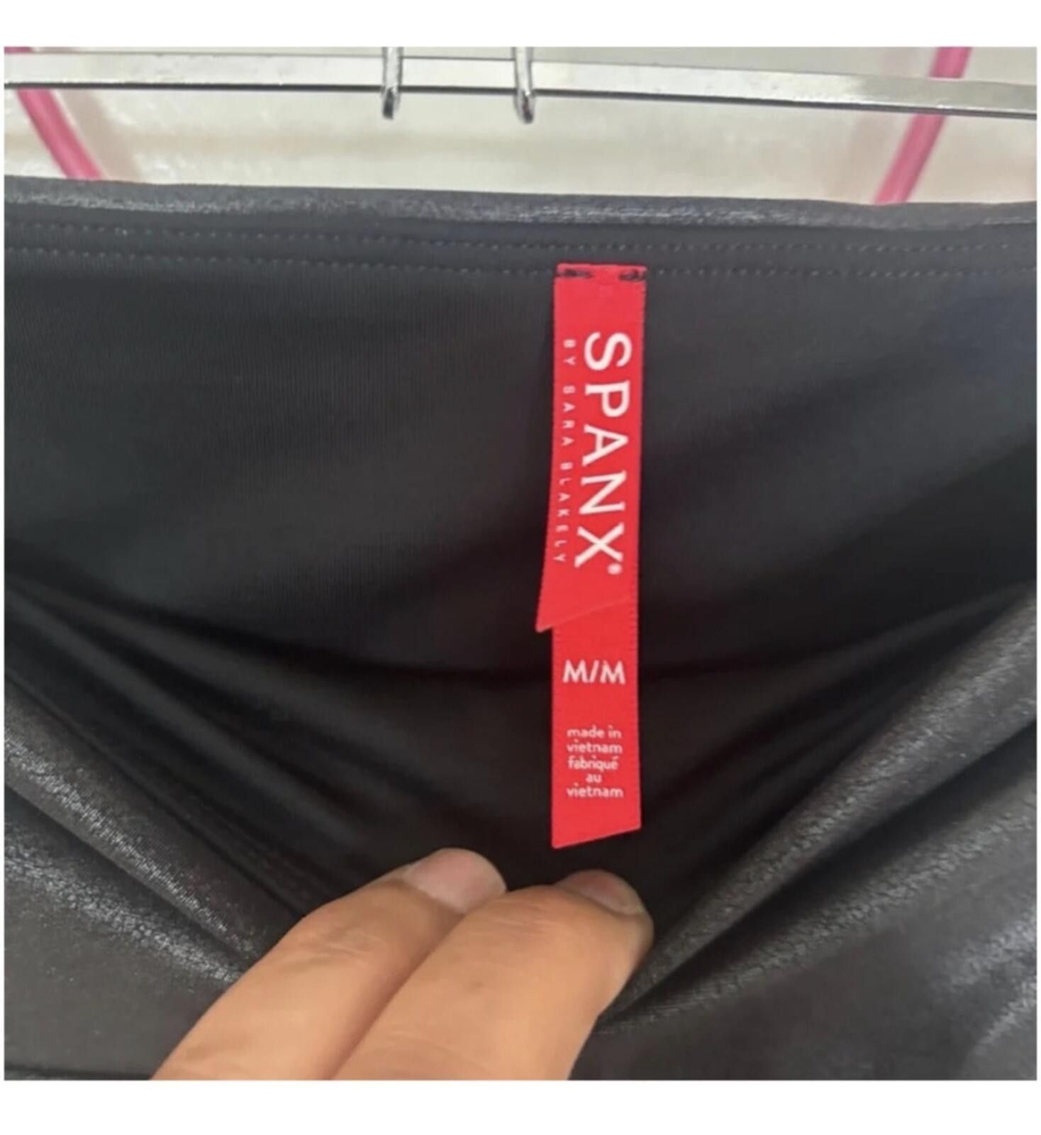 Domenico Spano (SPANX) Black High-Waisted Leggings Size 32" / US 10 / IT 46 - 4 Thumbnail