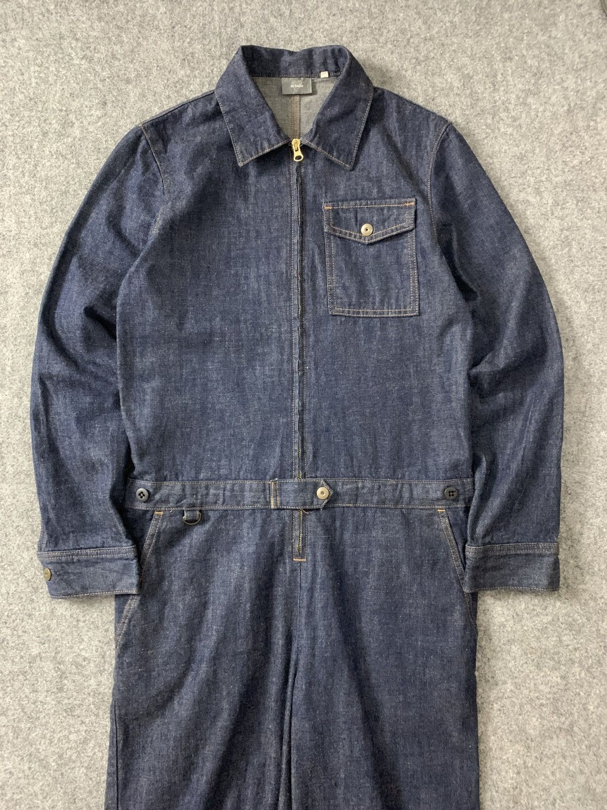 Japanese Brand × Vintage Rare Navy 'Et Beige' Overall Size US 32 / EU 48 - 1 Thumbnail