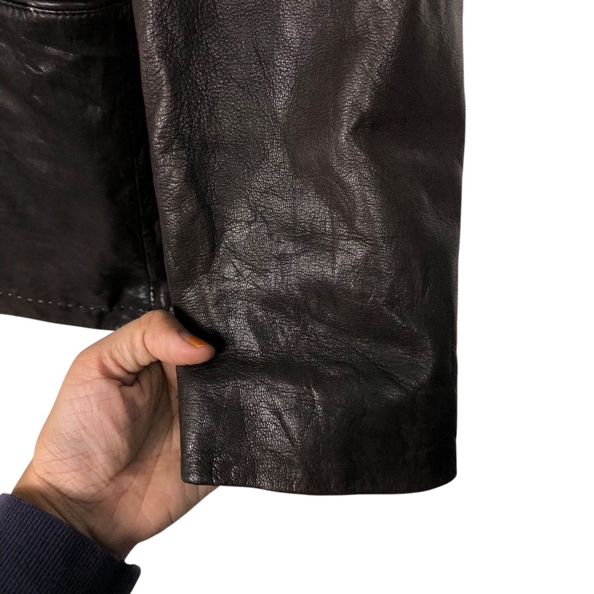 Japanese Brand 📌Vintage Biker Leather Jacket Male & Co. Issey Miyake Size US L / EU 52-54 / 3 - 16 Thumbnail