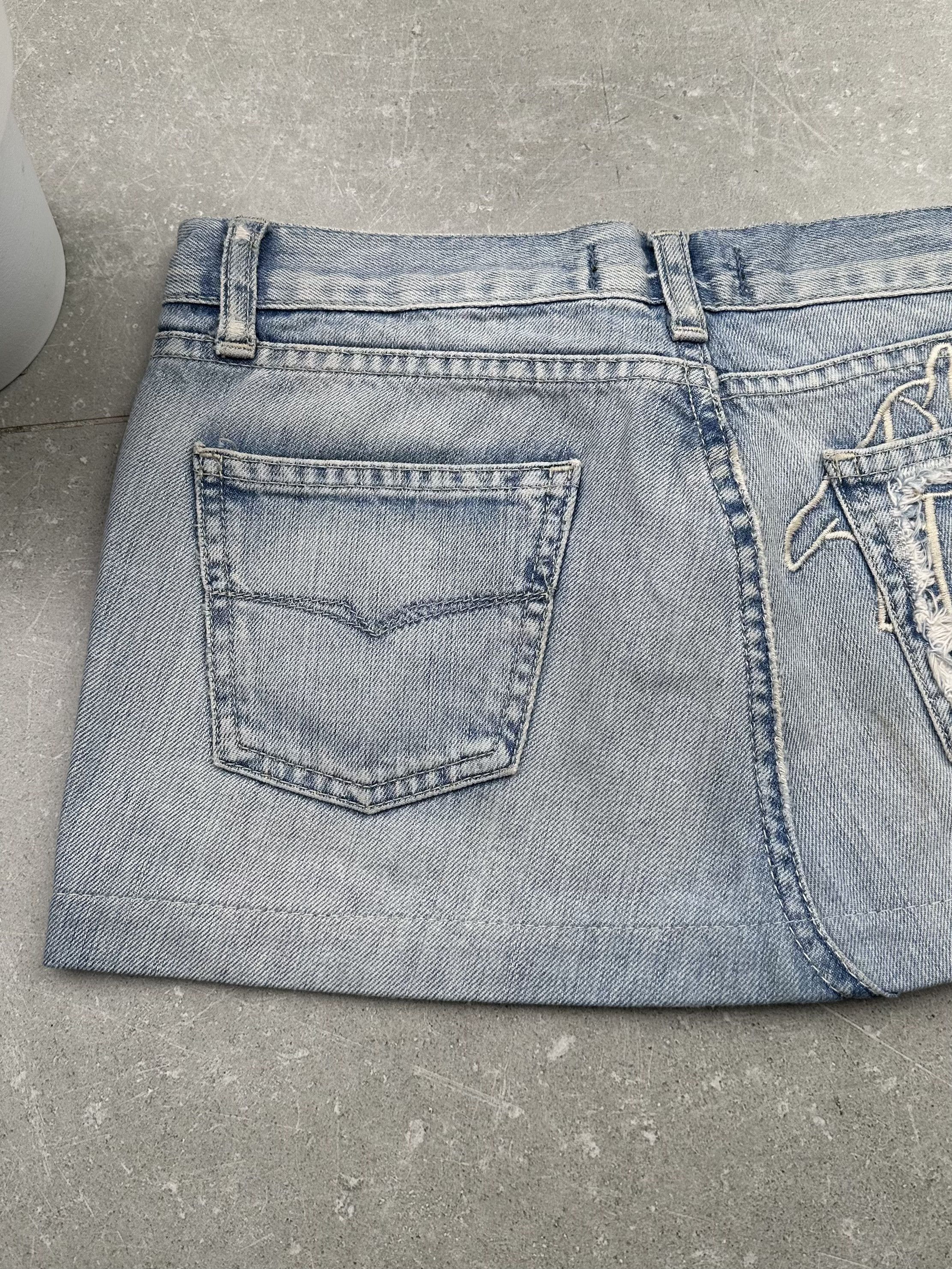 Versace Jeans Couture × Vintage Versace Jeans Couture Vintage Mini Skirt Size 26" / US 2 / IT 38 - 10 Thumbnail