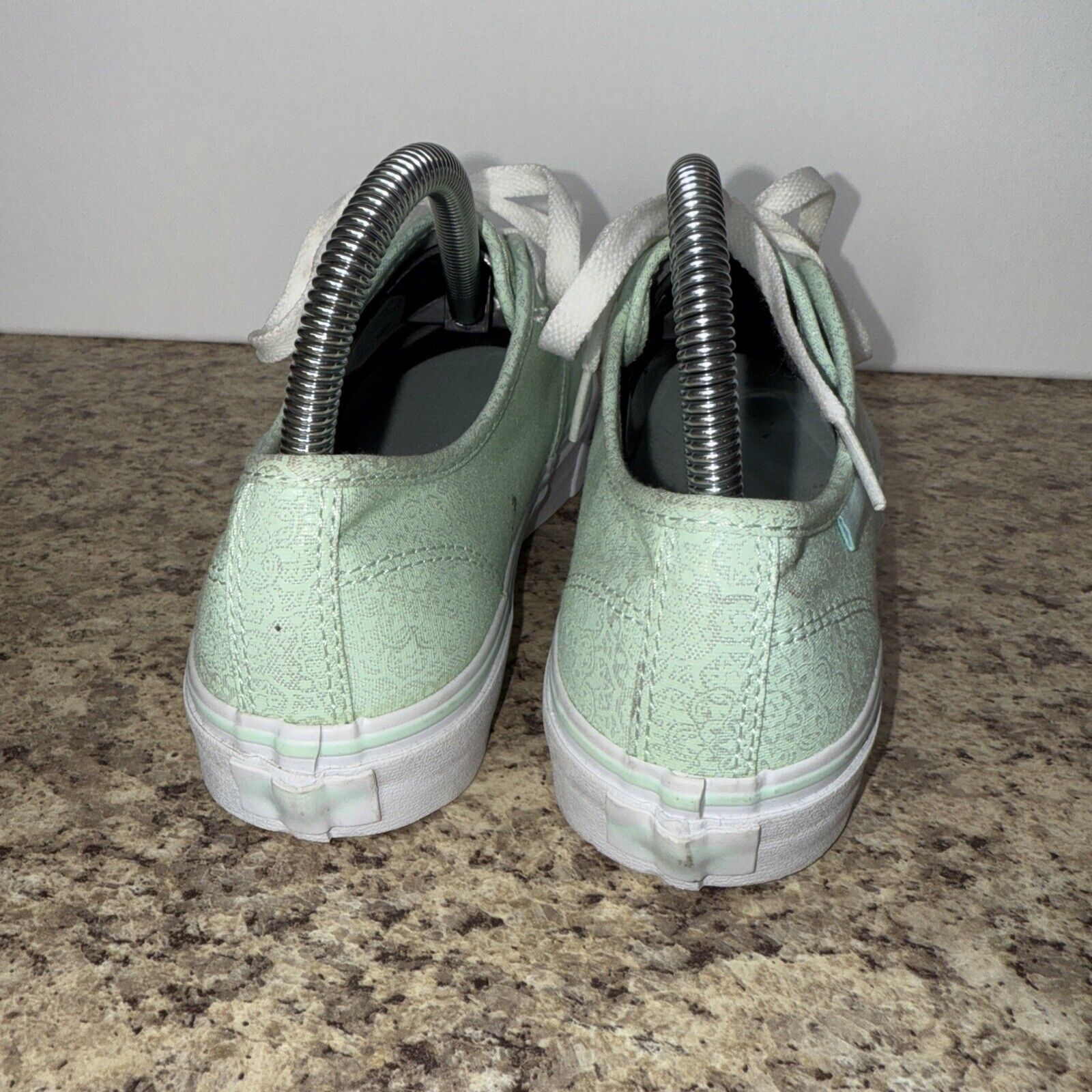 Vans VANS Women’s Sneakers Size 7.5 Mint Green Low Shoes Floral Size US 7.5 / IT 37.5 - 4 Thumbnail