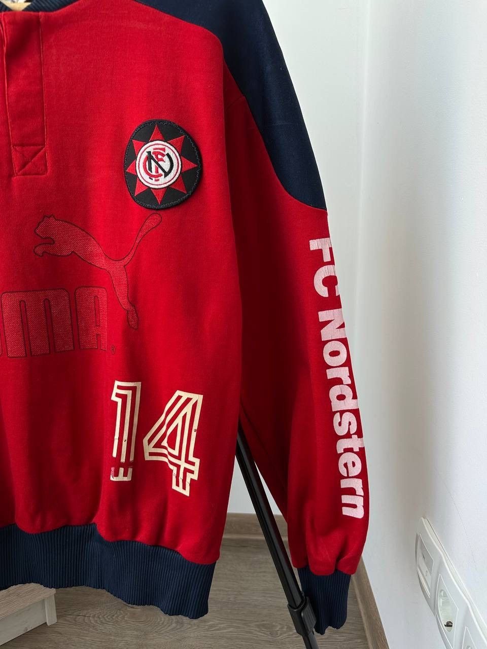 Japanese Brand × Vintage Vintage Football Soccer Jersey Puma 90s Red Sweatshirt Size US M / EU 48-50 / 2 - 12 Thumbnail