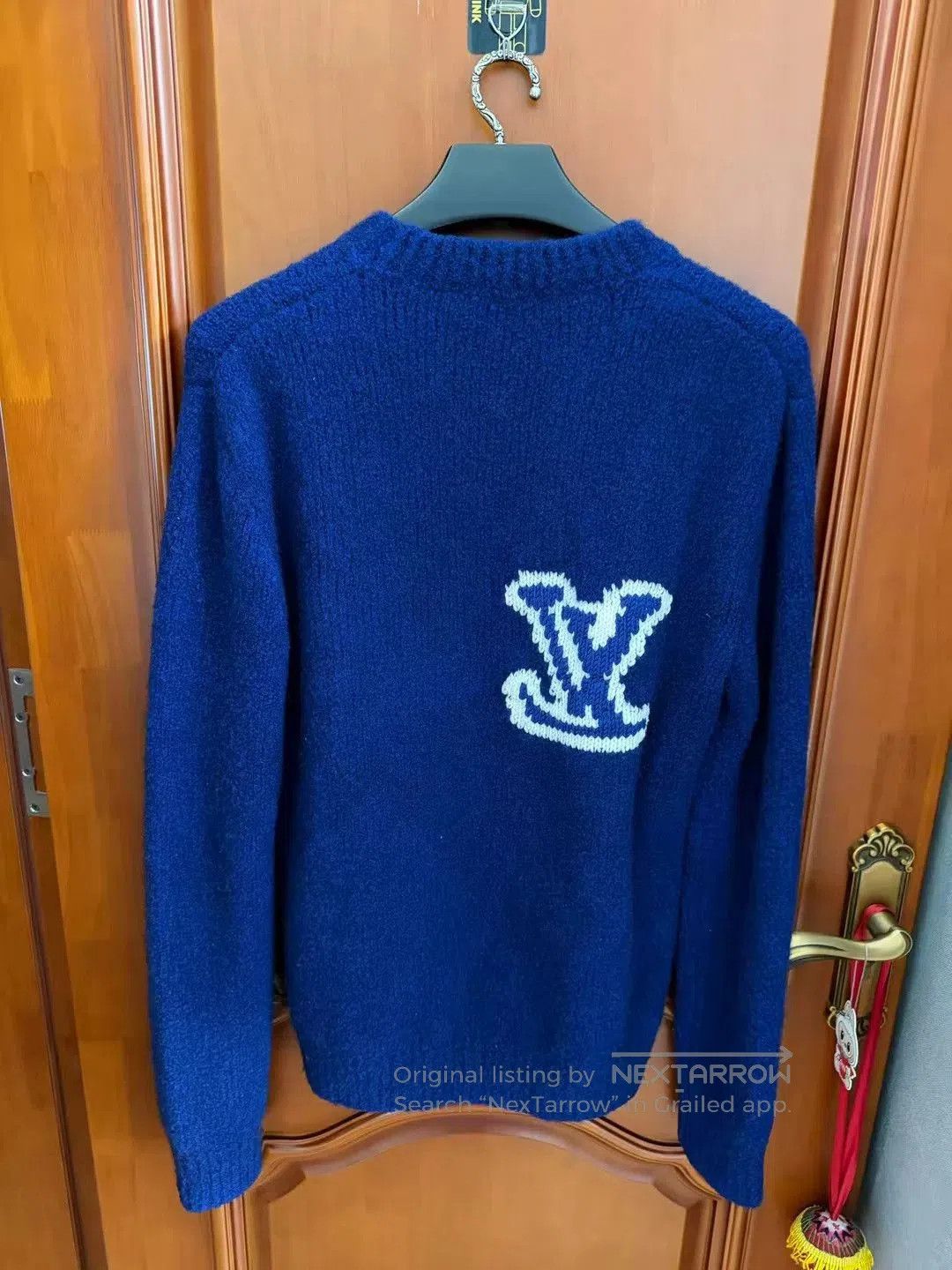 Louis Vuitton louis vuitton blue logo knit sweater size S. Size US S / EU 44-46 / 1 - 2 Thumbnail