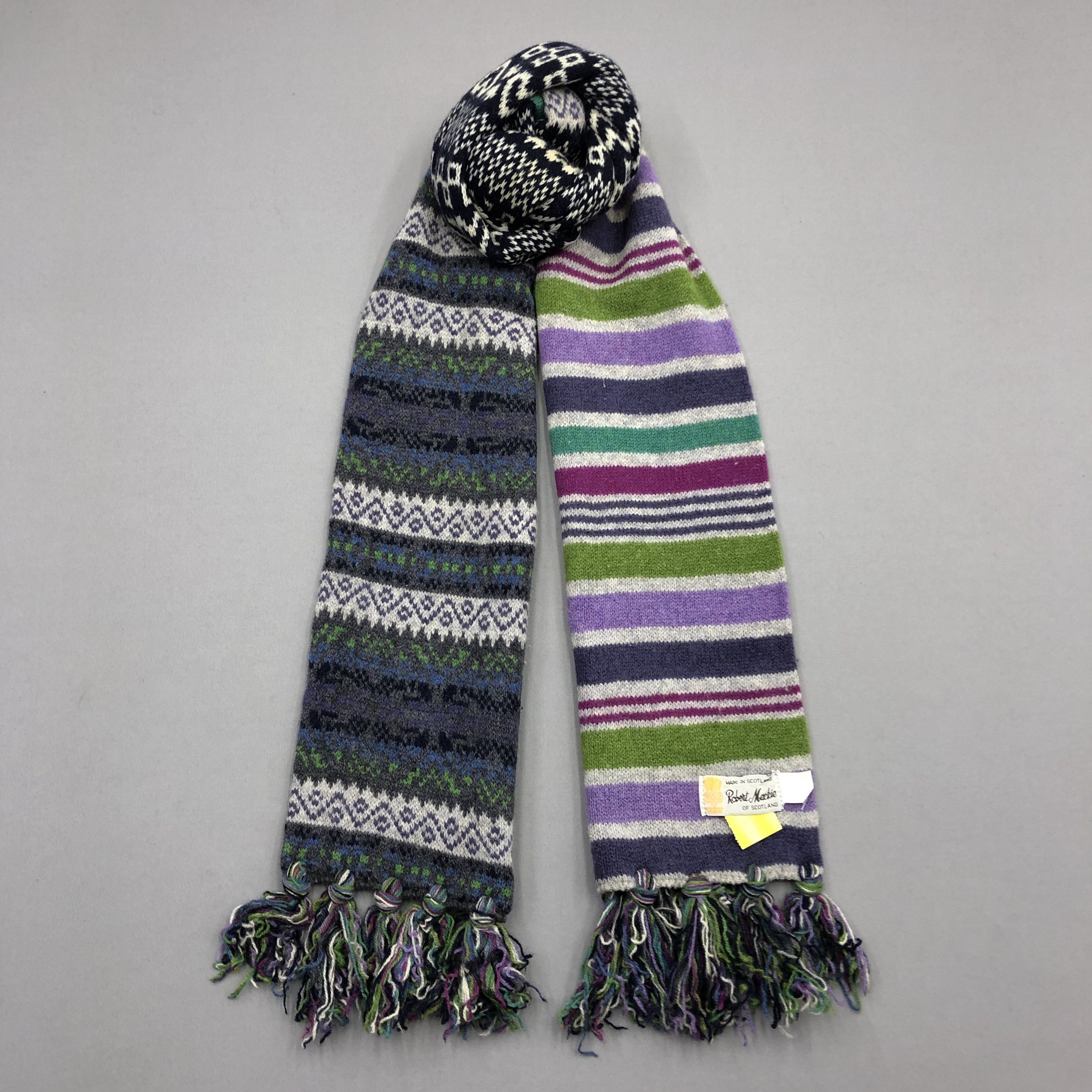 Other Vintage 90s Robert Mackie Scarf Muffler Wool Scarves Size ONE SIZE - 2 Thumbnail