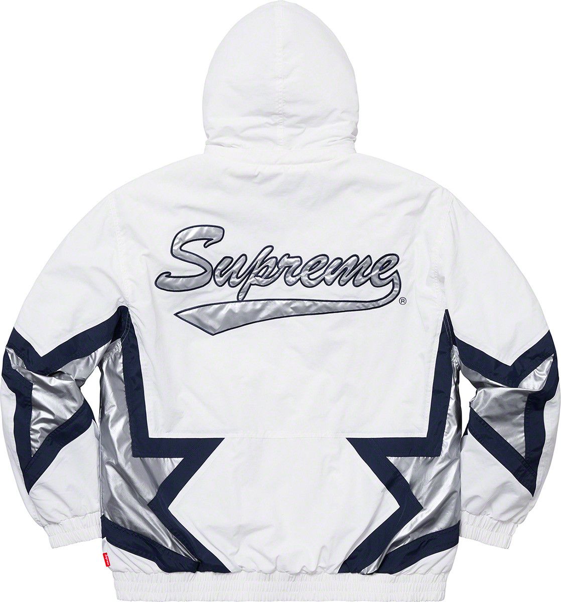 Supreme Supreme Stars Puffy Jacket White ss 19 Large | Grailed