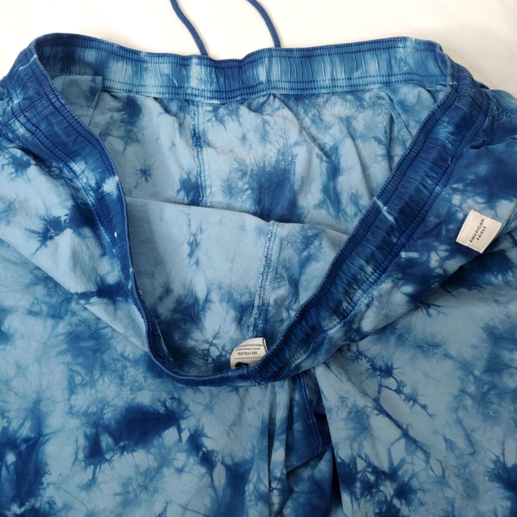 Vintage American Eagle XXL Tie Dye Mens Shorts Blue Casual Size US 39 - 5 Thumbnail