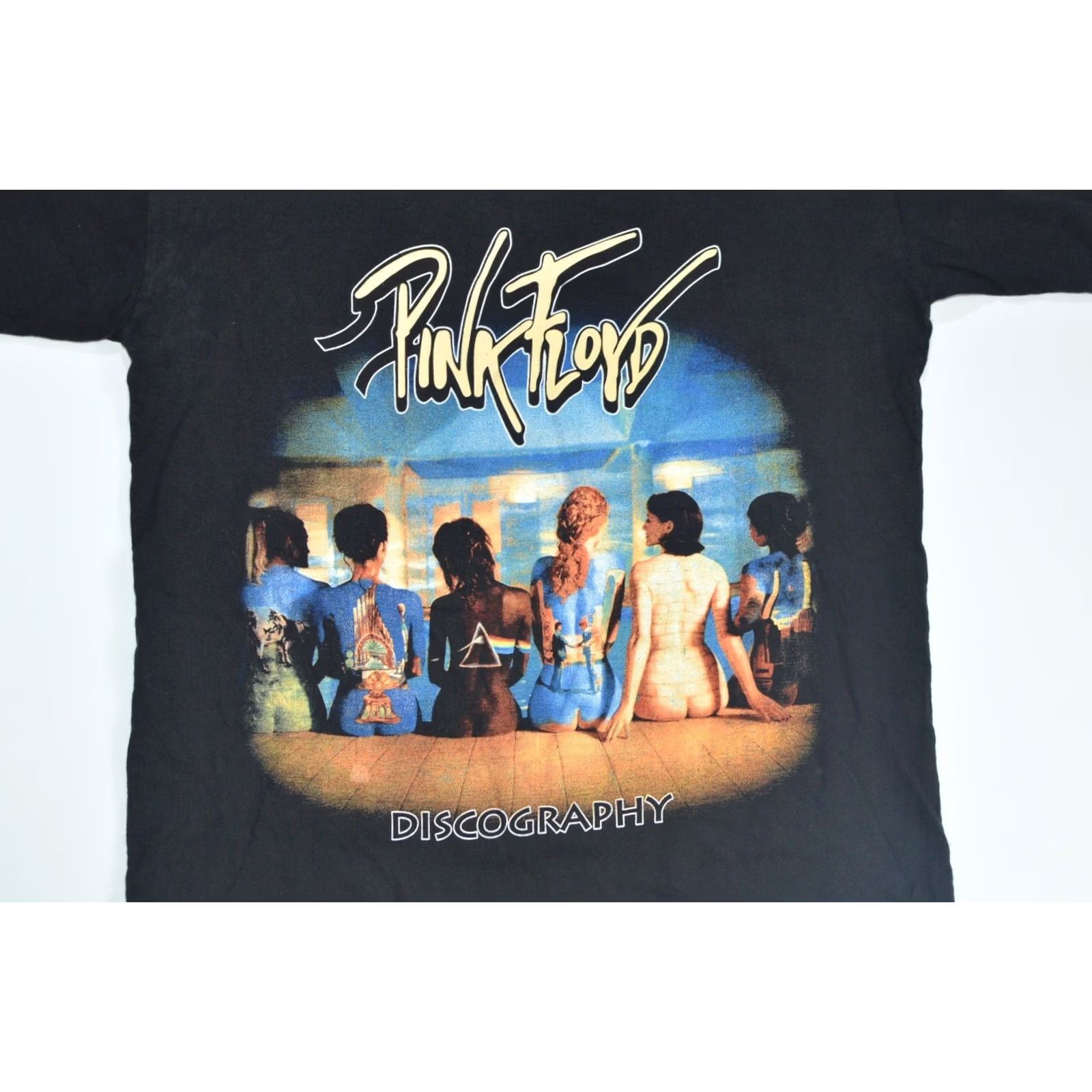 Vintage Cold Blood Brutal T-Shirts Pink Floyd Discography Vintage Graphic Tee Shirt Mens M Black 90s Concert Style Graphic Tee Size US M / EU 48-50 / 2 - 2 Thumbnail