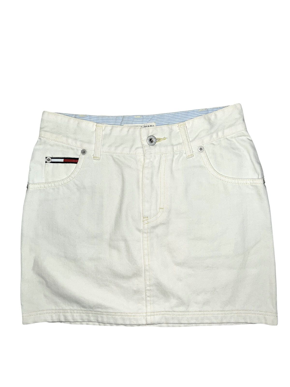 Tommy Hilfiger × Vintage Vintage Y2k Tommy jeans skirt 💙💗 Size 26" / US 2 / IT 38 - 2 Thumbnail