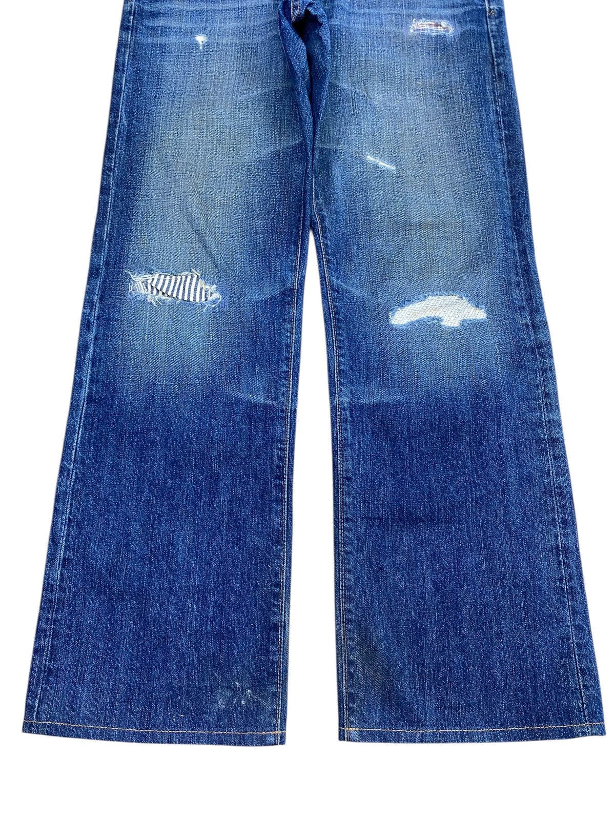 AG Adriano Goldschmied Adriano Goldschmied Ripped Faded Style Straight Cut Jeans Size US 30 / EU 46 - 9 Thumbnail