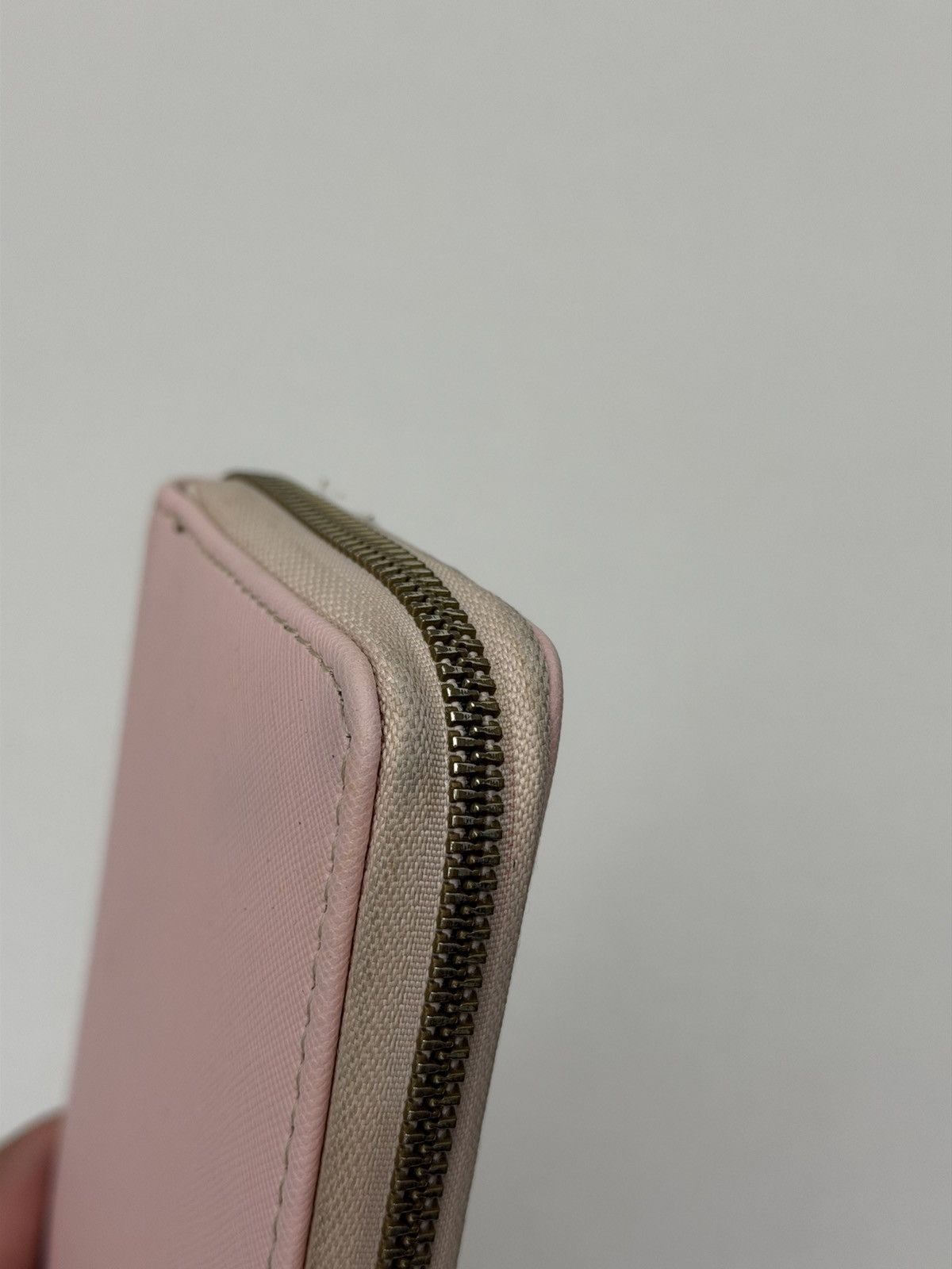 Tory Burch ToryBurch Pink Saffiano Leather ZipAround Continental Wallet Size ONE SIZE - 8 Thumbnail