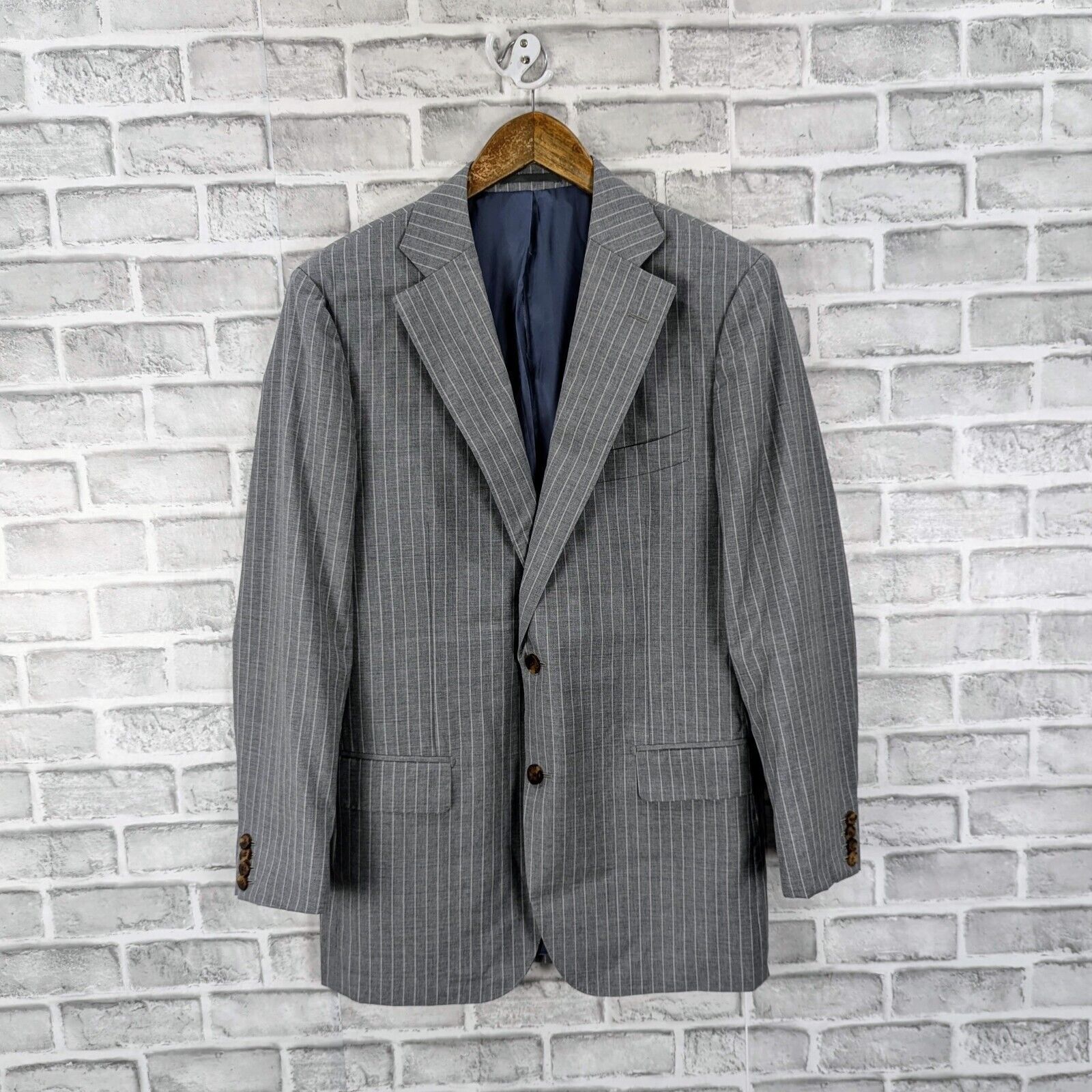 Suitsupply SUITSUPPLY Super 120s Wool by Guabello 2 blazer Jacket Gray Size US M / EU 48-50 / 2 - 2 Thumbnail