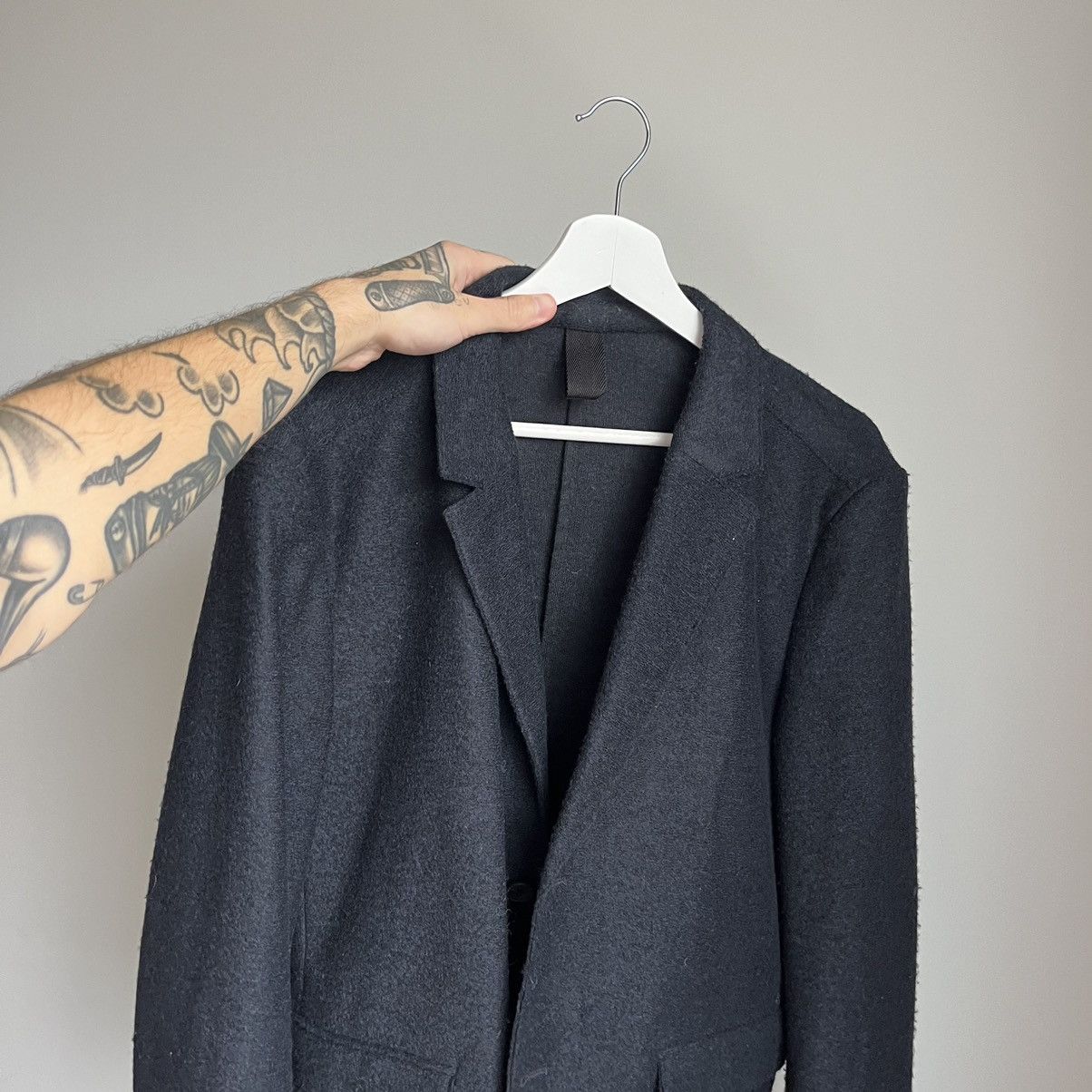 Hugo Boss Italian Boss Mens Navy Blazer Size 48R - 7 Thumbnail