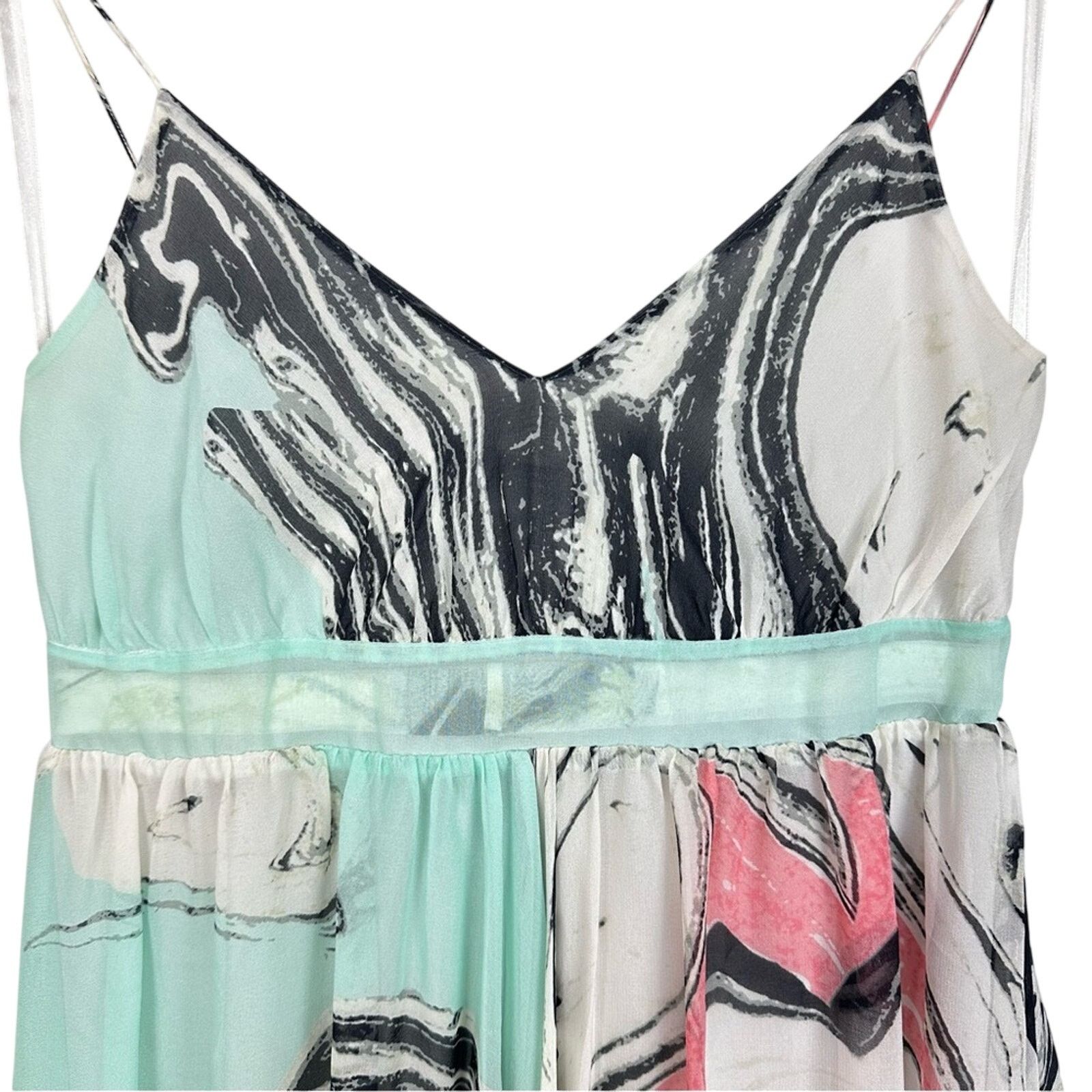 Diane von Furstenberg Diane Von Furstenberg Jolie Turquoise Silk Dress Size 2 Size XS / US 0-2 / IT 36-38 - 10 Thumbnail