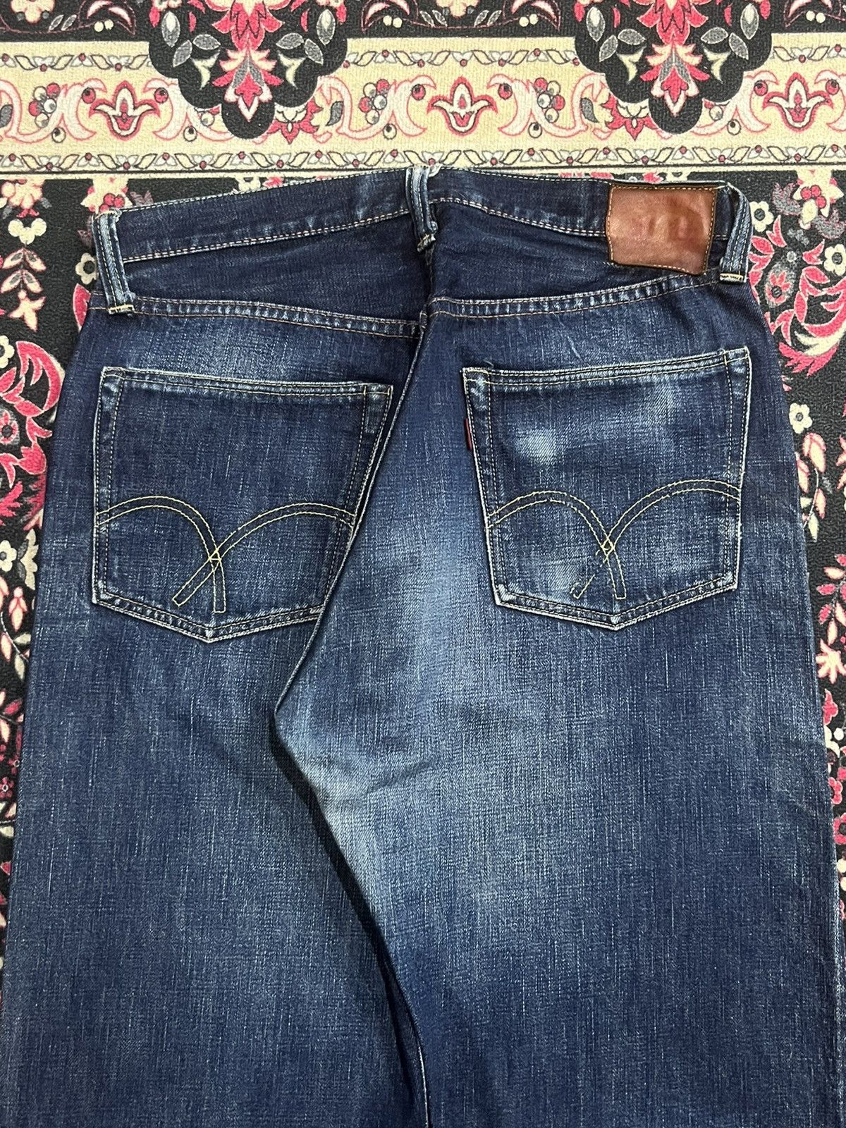 Full Count & Co. ⚡️Selvedge⚡️Vintage Japan Full Count & Co Blue Washed Jeans Size US 30 / EU 46 - 9 Thumbnail