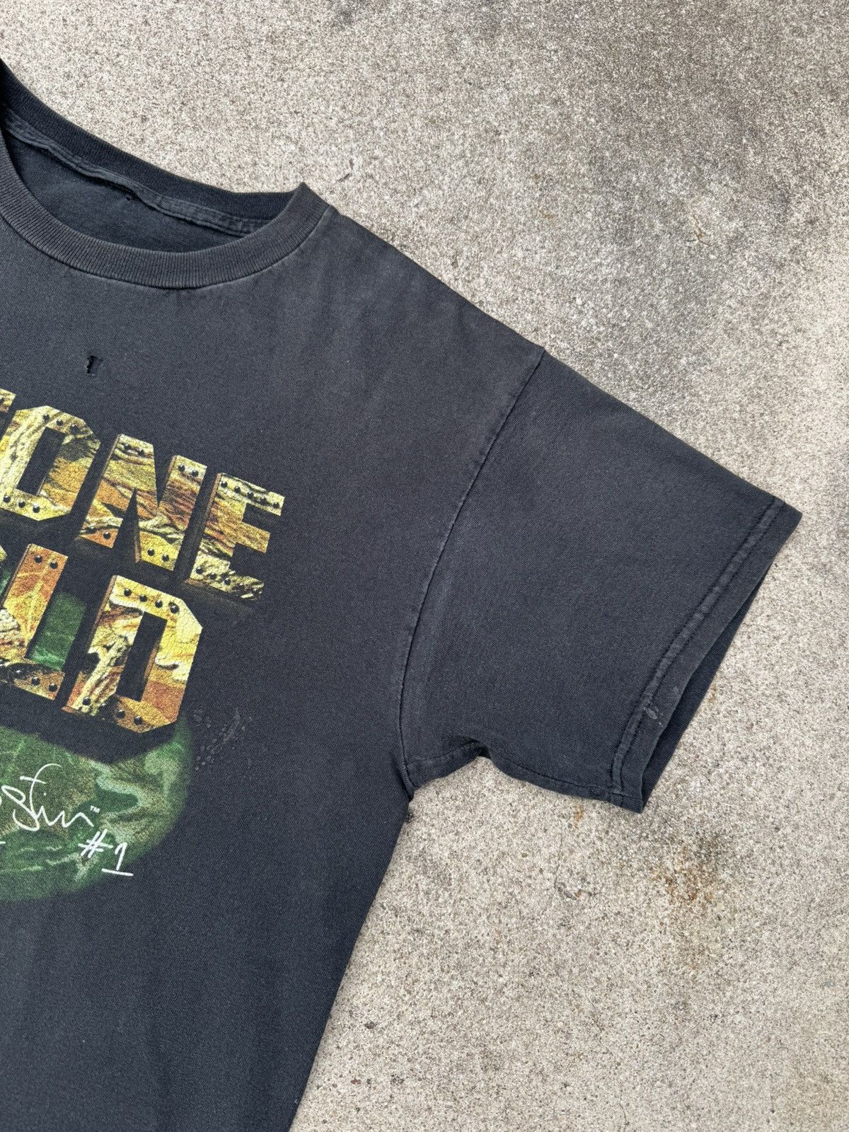 Vintage × WWF Vtg 2000 Stone Cold Steve Austin WWF Faded Black Tee Sz S/M Size US S / EU 44-46 / 1 - 6 Thumbnail