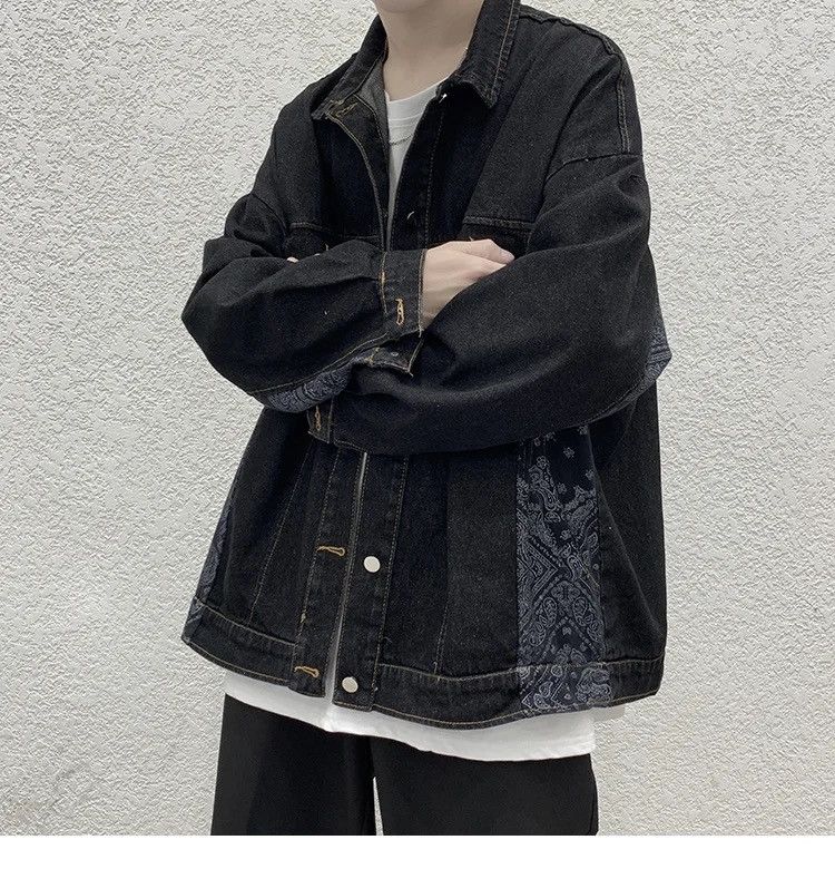 Japanese Brand 💥New Limited Release Side Bandana Denim Jacket Size US L / EU 52-54 / 3 - 1 Thumbnail