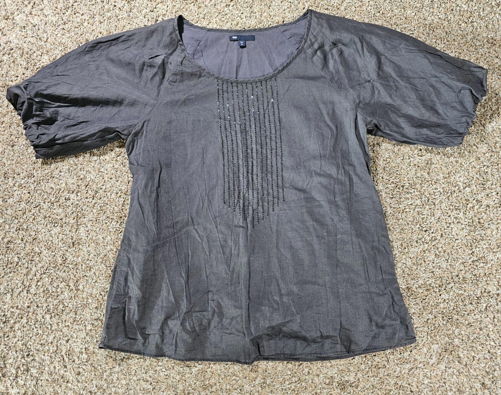 Gap GAP spring 06 gray beaded top Medium Size M / US 6-8 / IT 42-44 - 1 Thumbnail