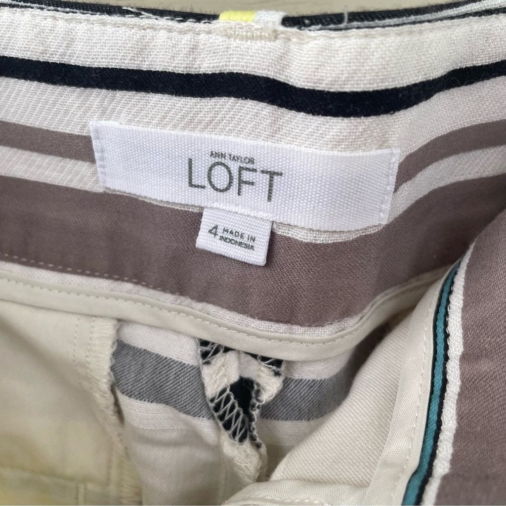 Loft Ann Taylor LOFT Mixed Striped The Riviera Short Size 4 Size 27" / US 4 / IT 40 - 5 Thumbnail