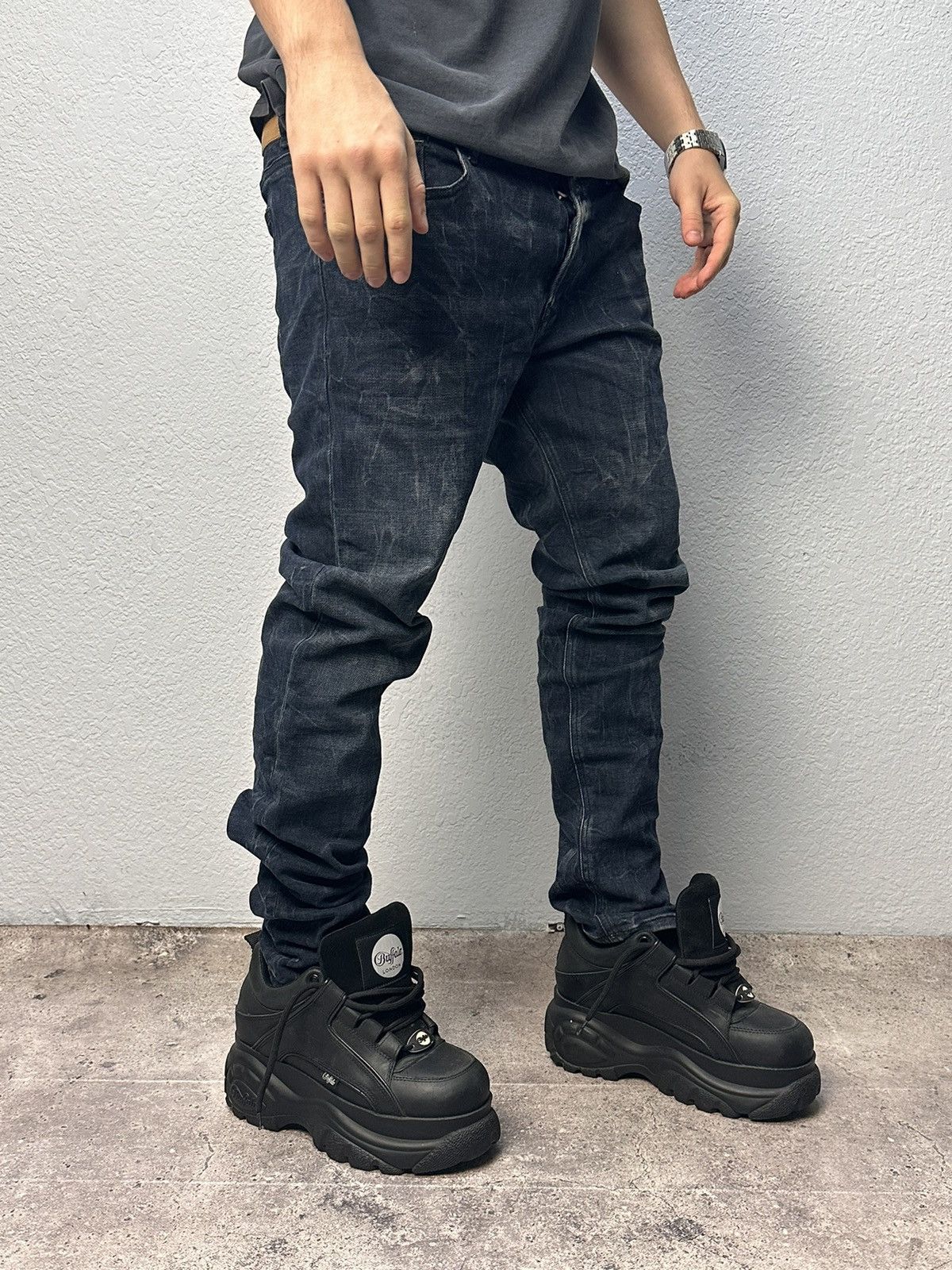 Diesel Diesel blue washed jeans vintage Italy Y2K streetwear Size US 34 / EU 50 - 3 Thumbnail