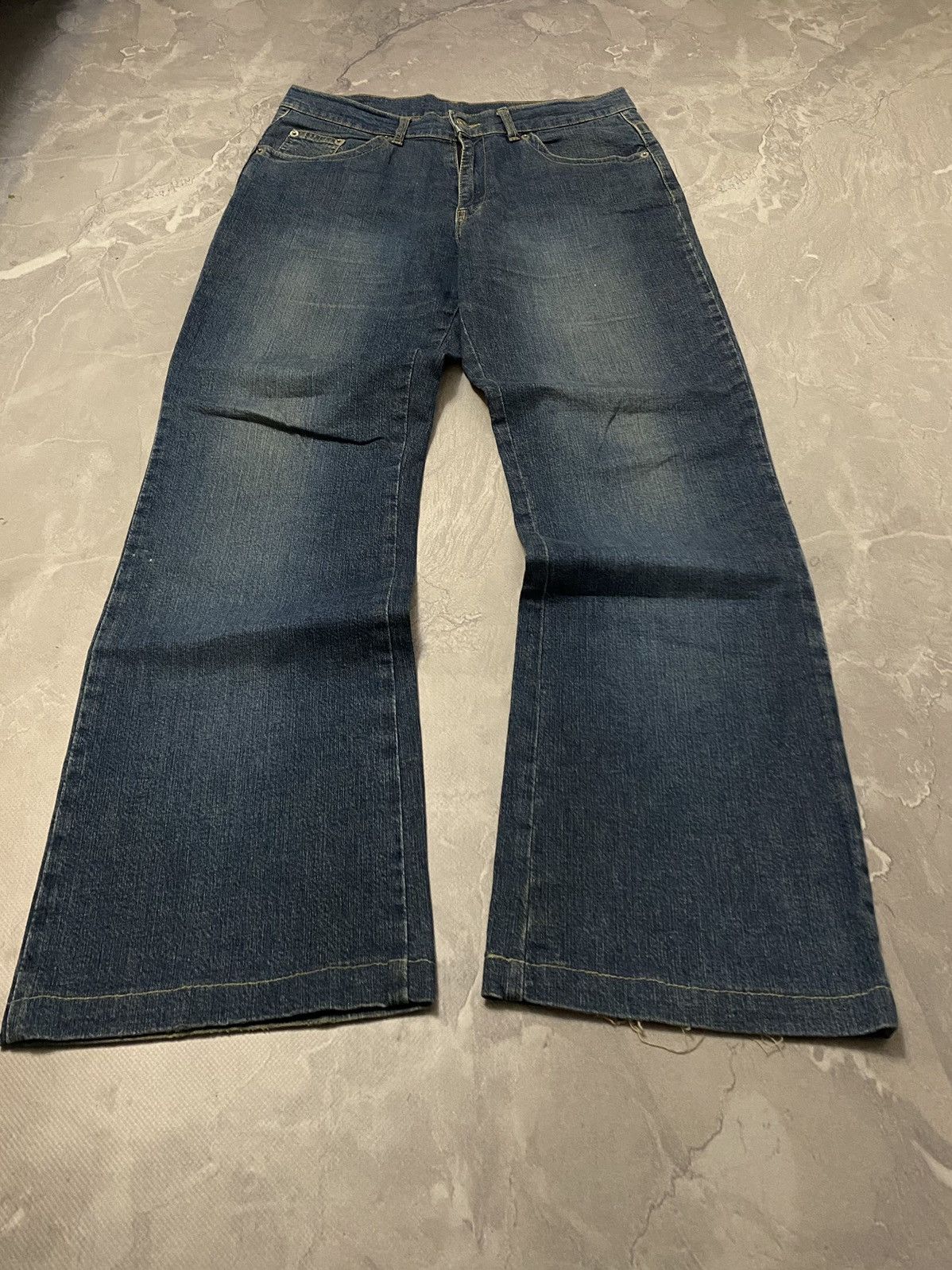 y2k archive お兄系　flare denim Archive Flare Jeans Number Nine Style - Y2K Avan Grunge vibe