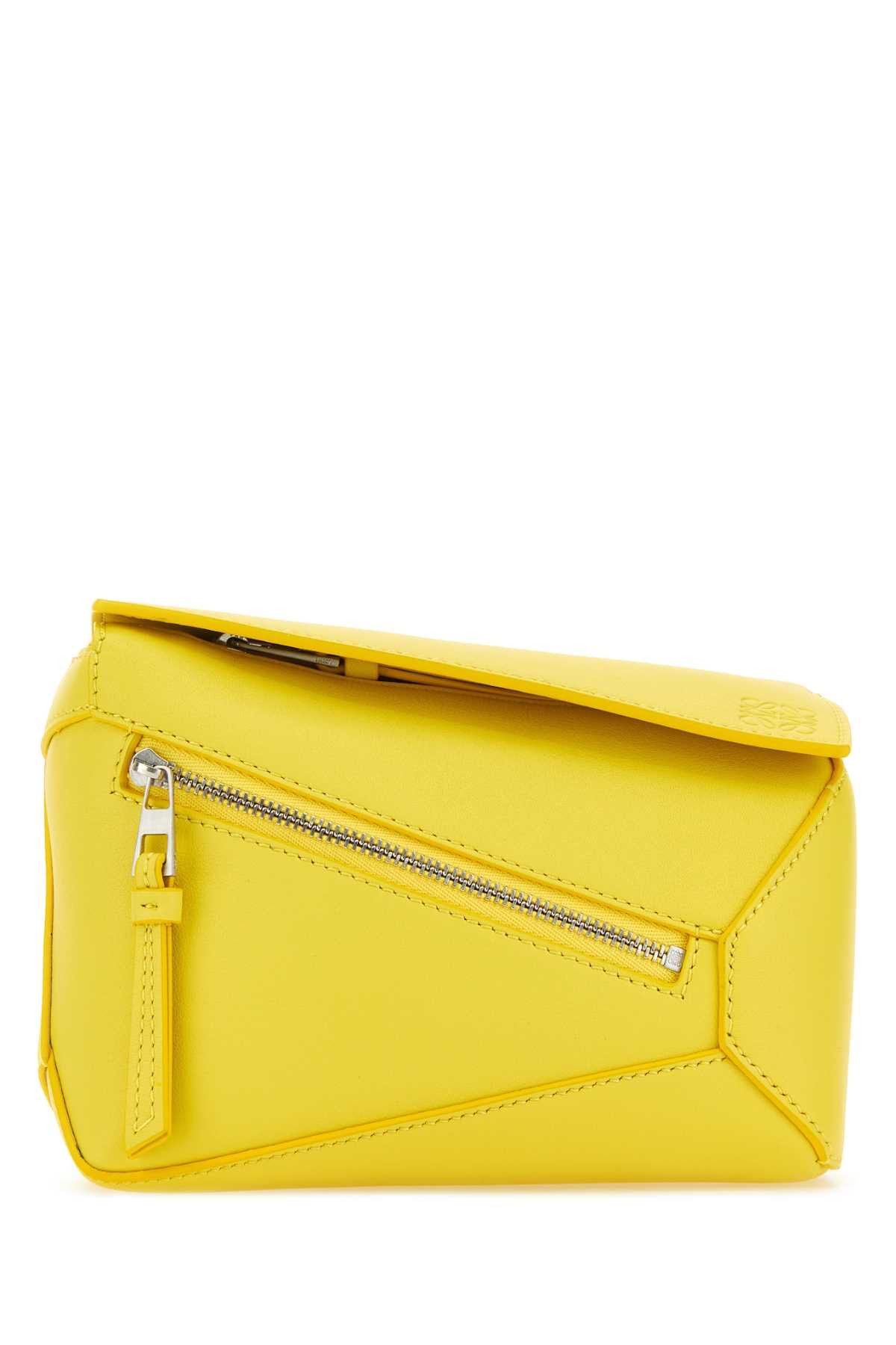 ショルダーバッグ Loewe Yellow Leather Mini Puzzle Belt Bag Loewe Yellow Leather Mini Puzzle Belt Bag | Grailed
