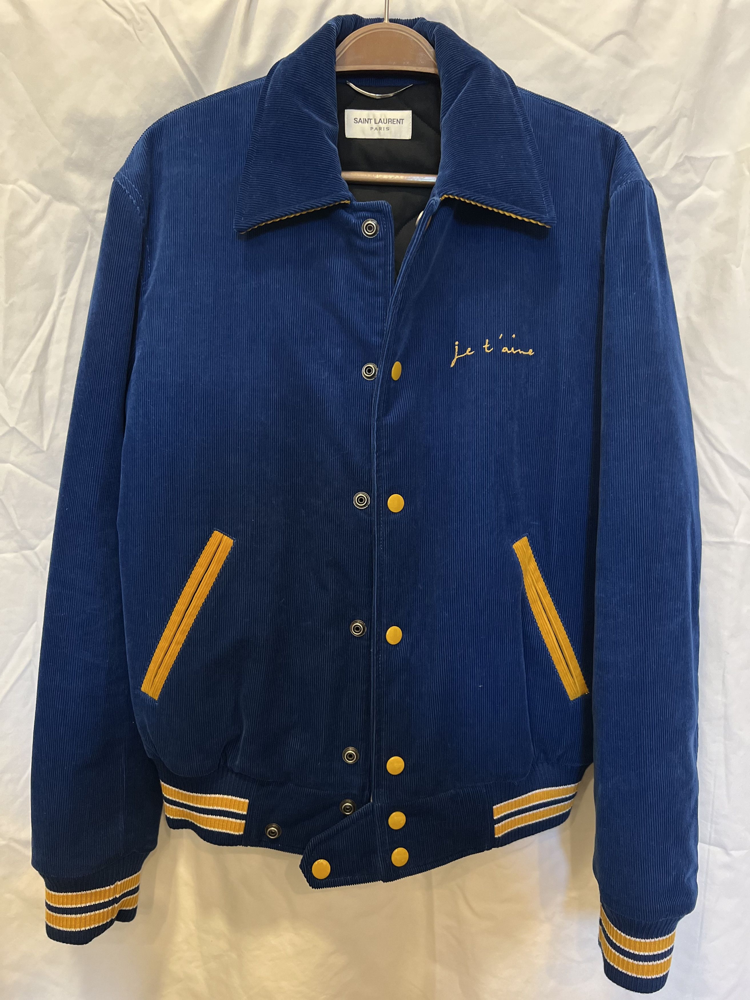 Saint Laurent Paris Corduroy Bomber Jacket Size US S / EU 44-46 / 1 - 1 Thumbnail