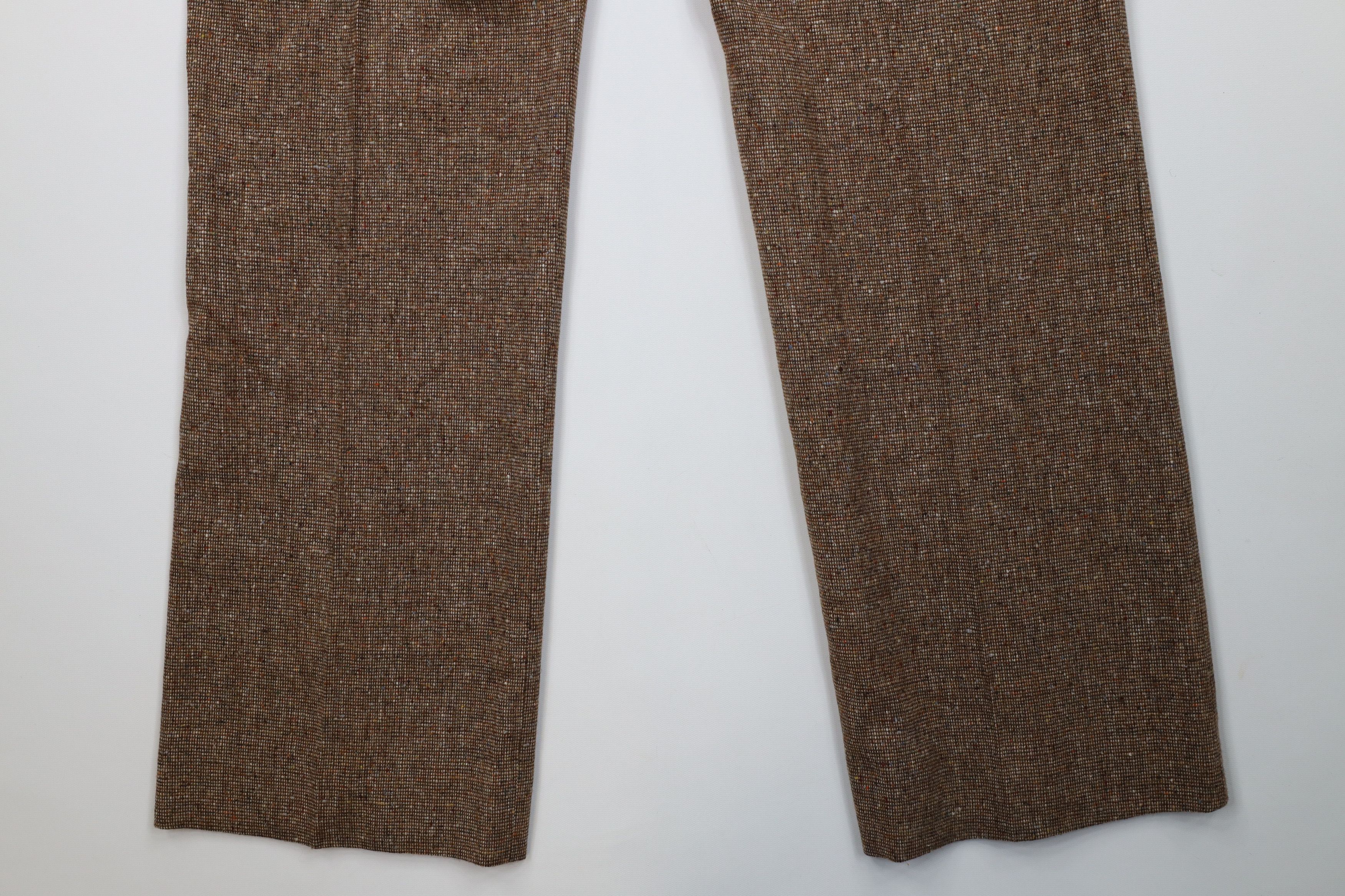 Vintage Vintage 60s 70s Streetwear Wool Tweed Bell Bottoms Pants US Size US 36 / EU 52 - 12 Thumbnail