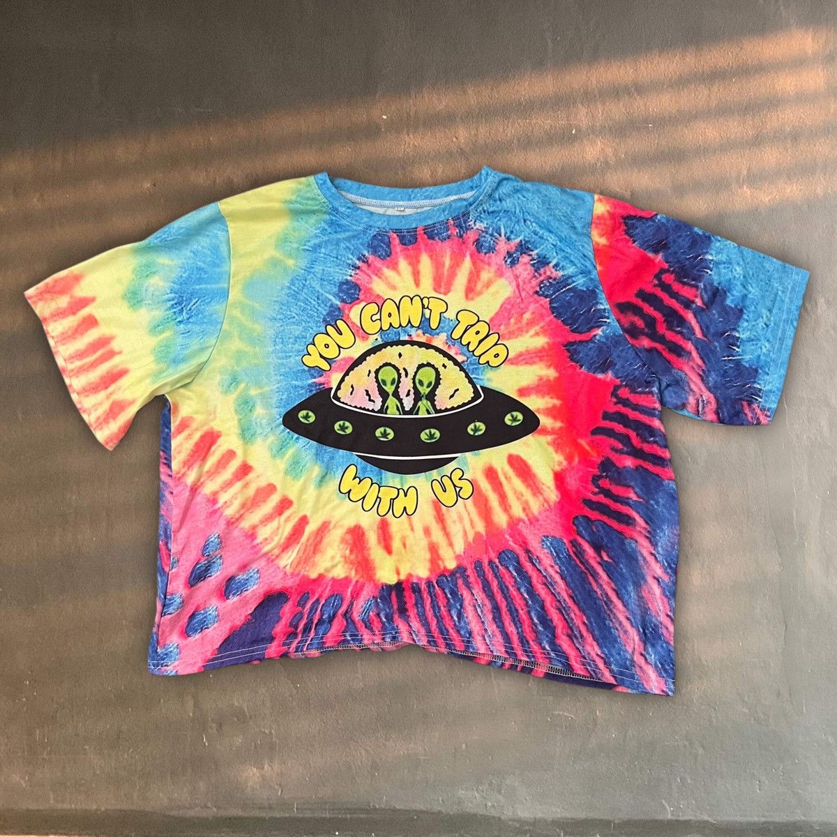 Japanese Brand You Can’t Trip With Us Alien tie-dye crop tee Size ONE SIZE - 5 Thumbnail