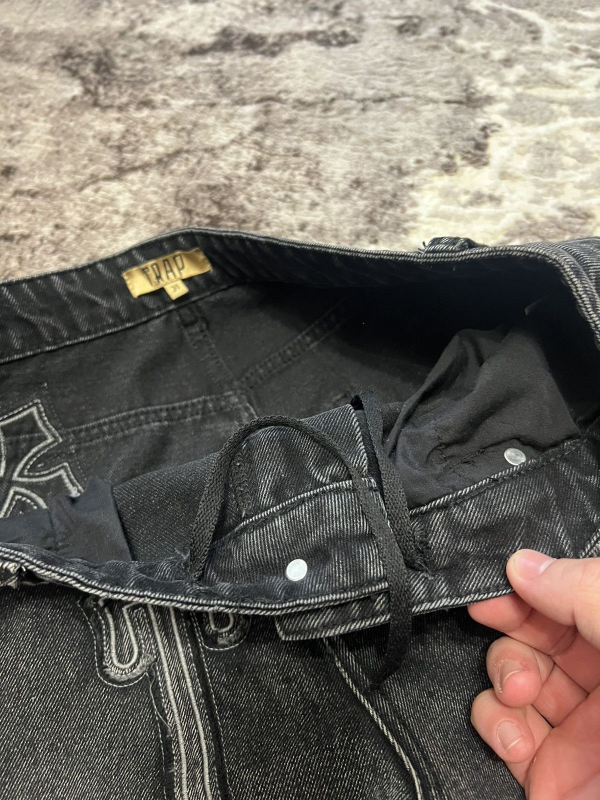 Other TRAP Racer Worldwide Style Washed patch Pants jeans Size US 34 / EU 50 - 9 Thumbnail